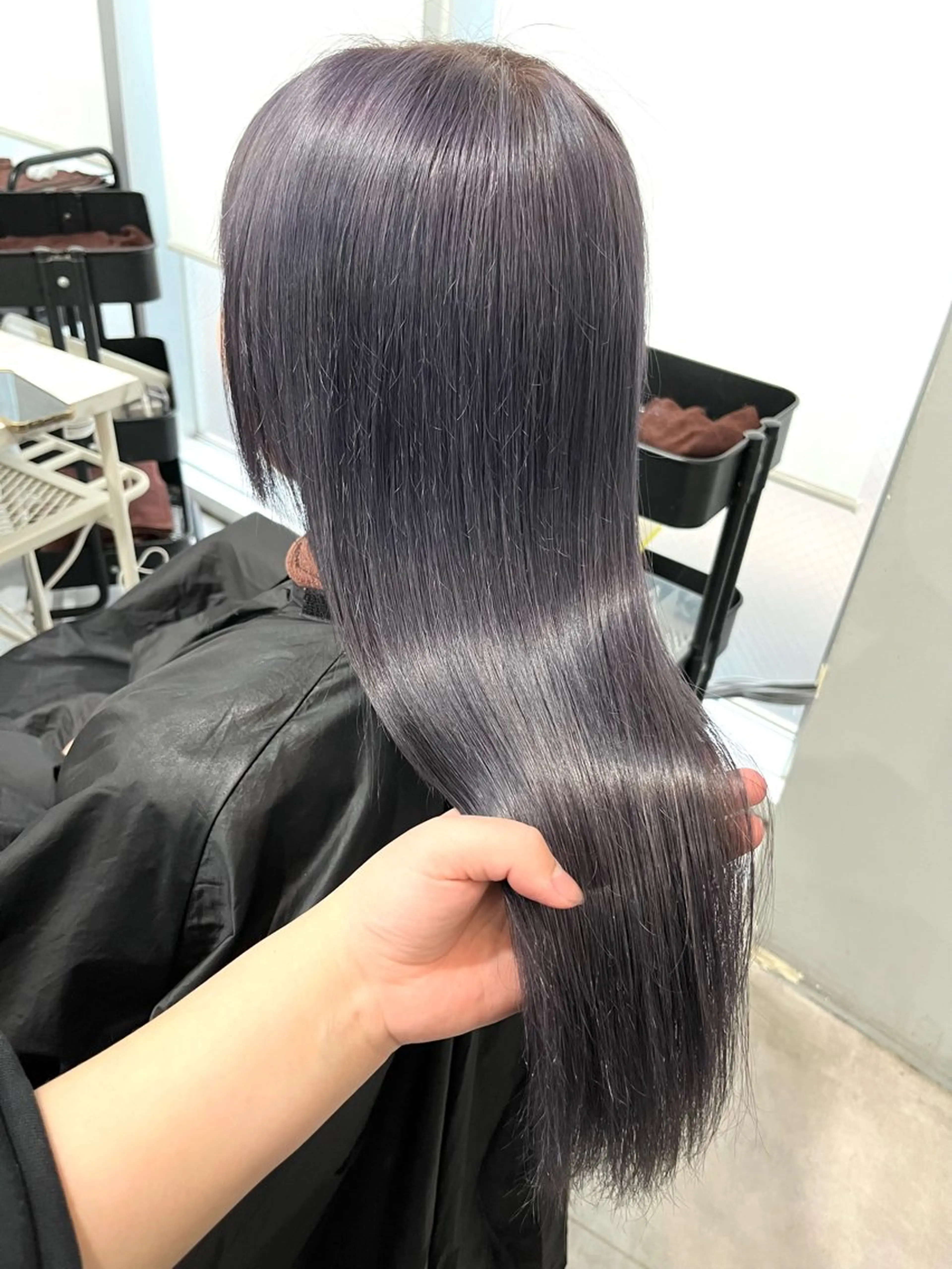 ロング カラー ヘアカラー トリートメント ヘアセット 🎀透明感ブリーチ カラー🎀ミズキのヘアスタイル