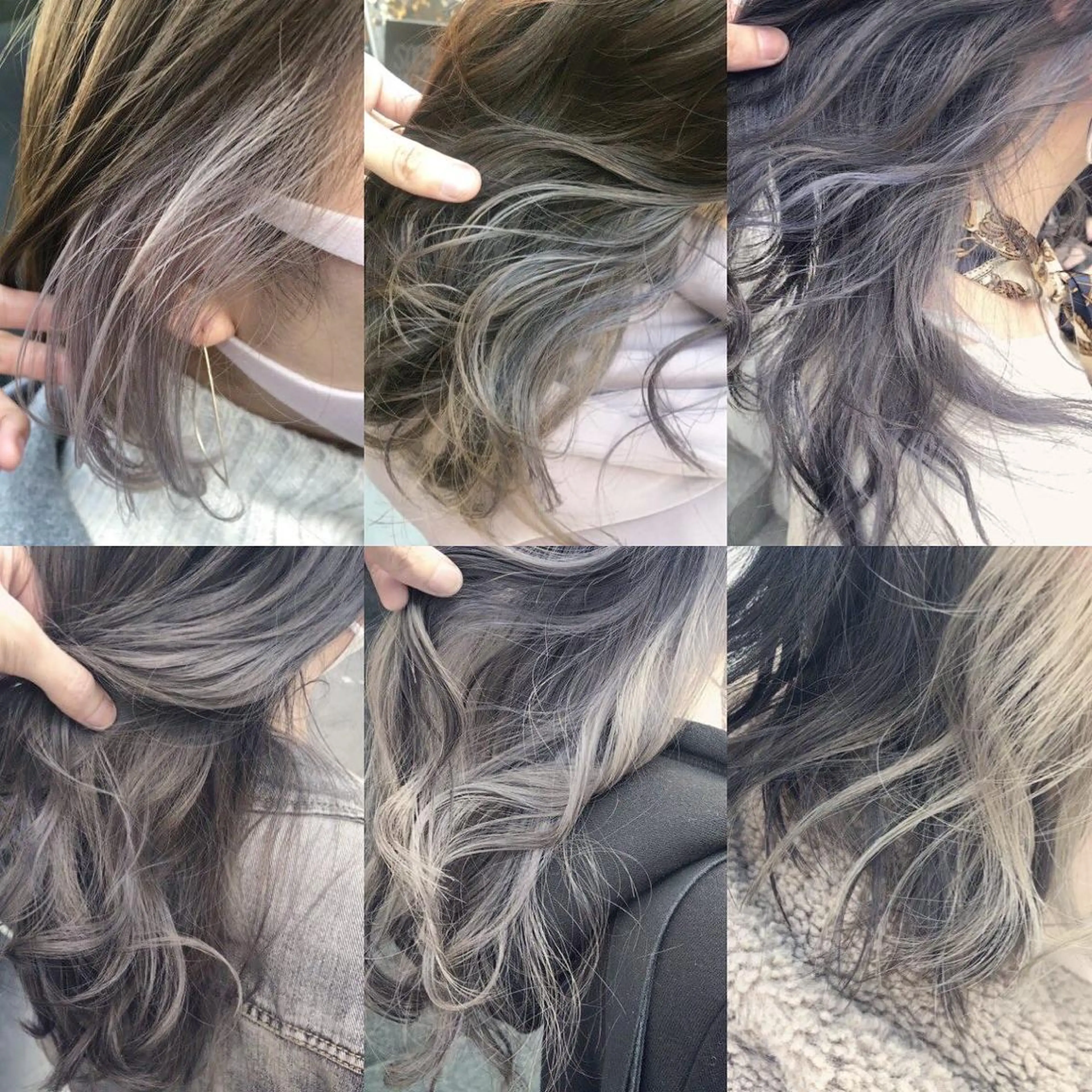 セミロング カラー ショートボブ アッシュ バレイヤージュ ミストバング ベージュカラー カット ヘアカラー トリートメント 原宿サロン代表 デザインカラー伊藤卓のヘアスタイル