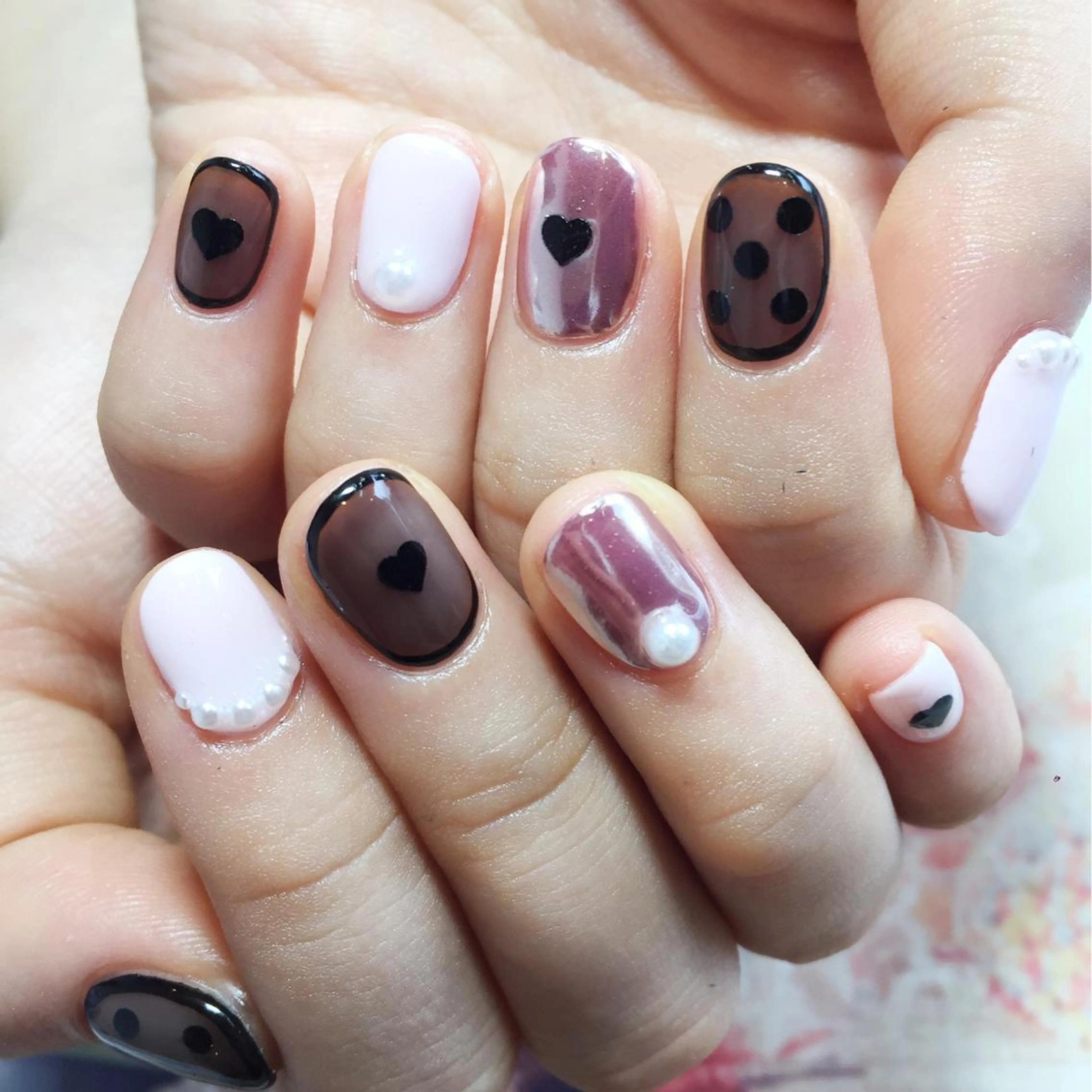 ネイル みよし市 nail salon*pomnal.co所属・Shimada Harukaのネイルデザイン