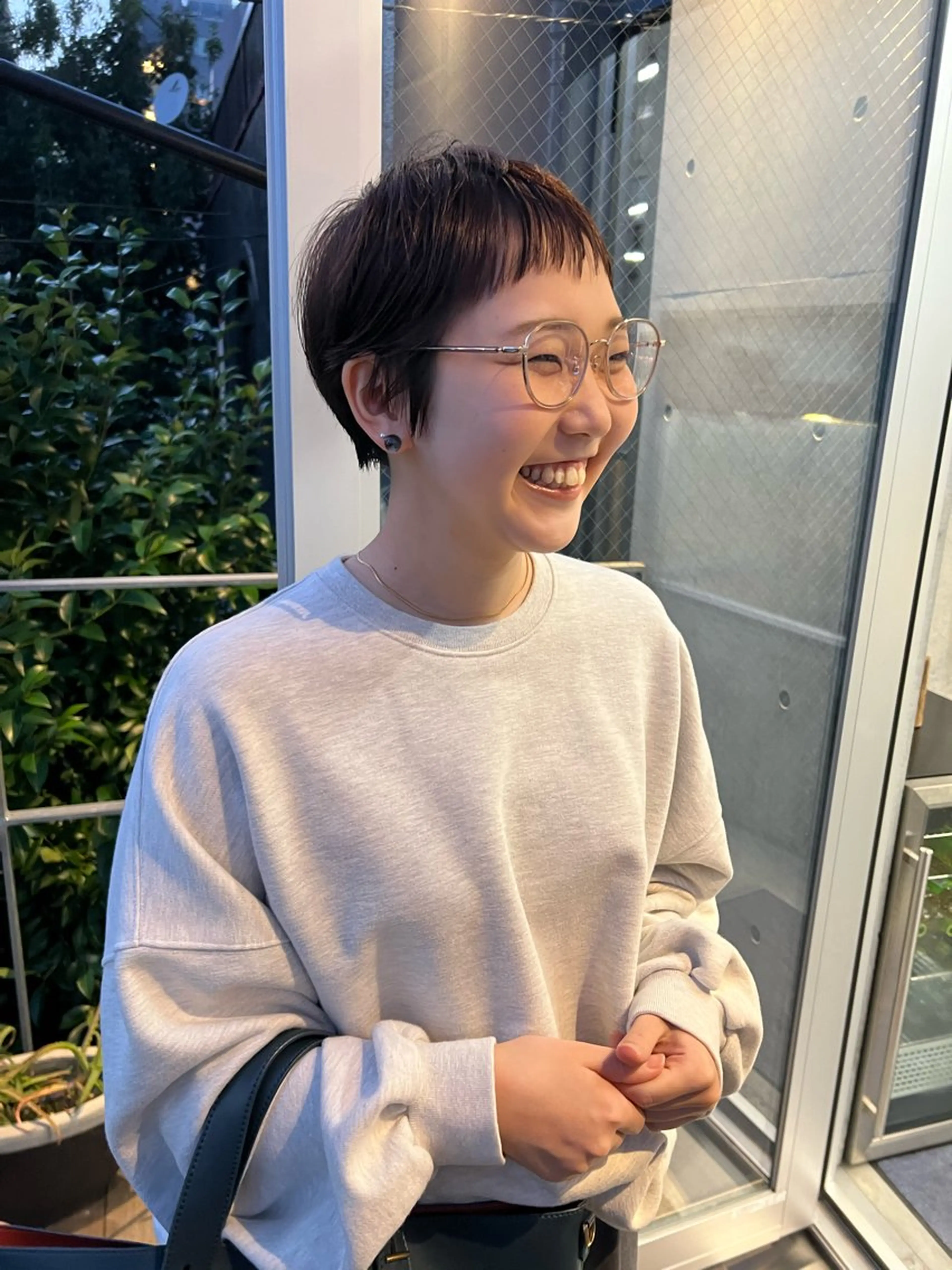 ショート ベリーショート オン眉 カット sakoda shunkiのヘアスタイル