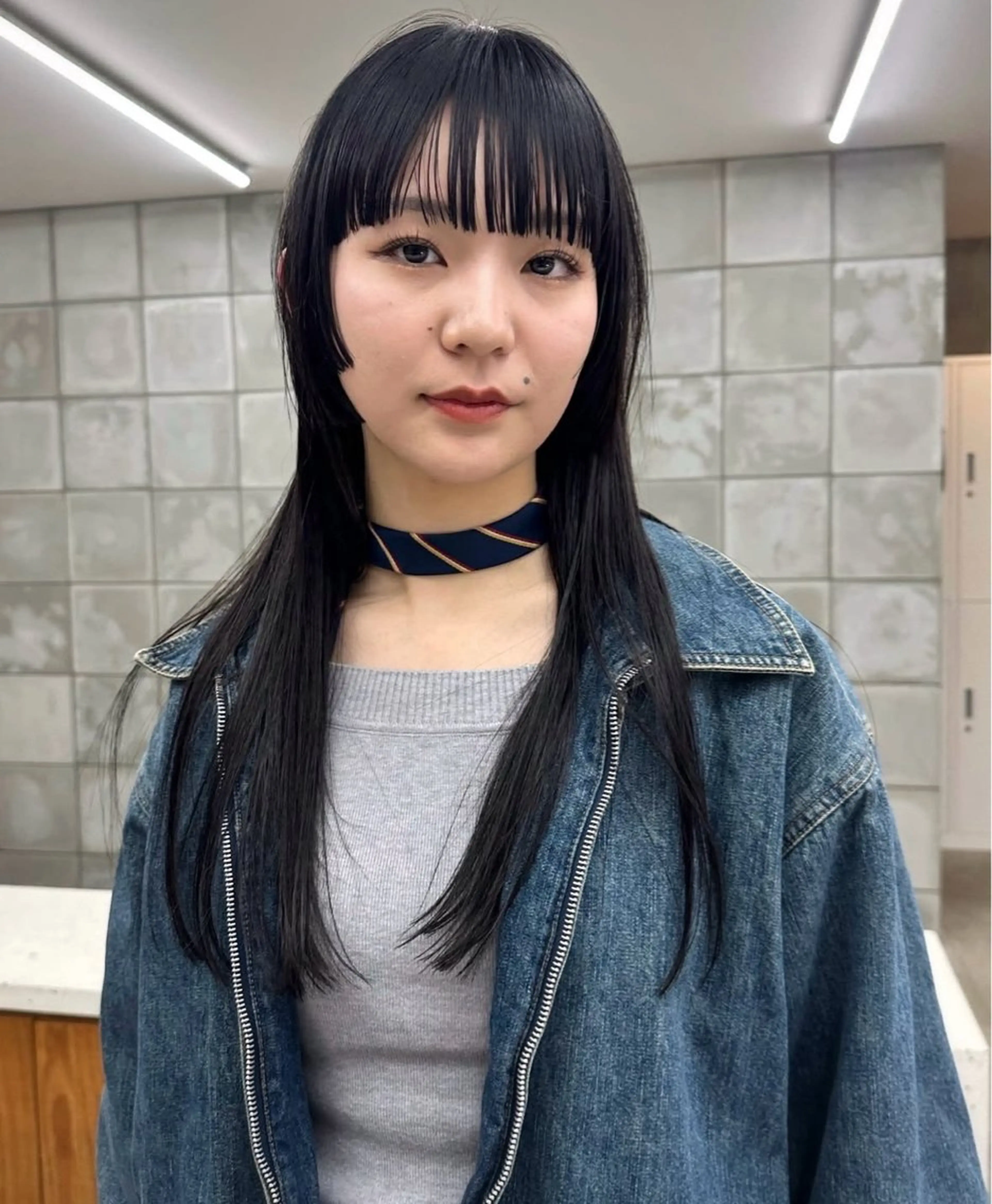 ロング カラー 黒髪 ロング カット ヘアカラー 榛地 渉馬のヘアスタイル
