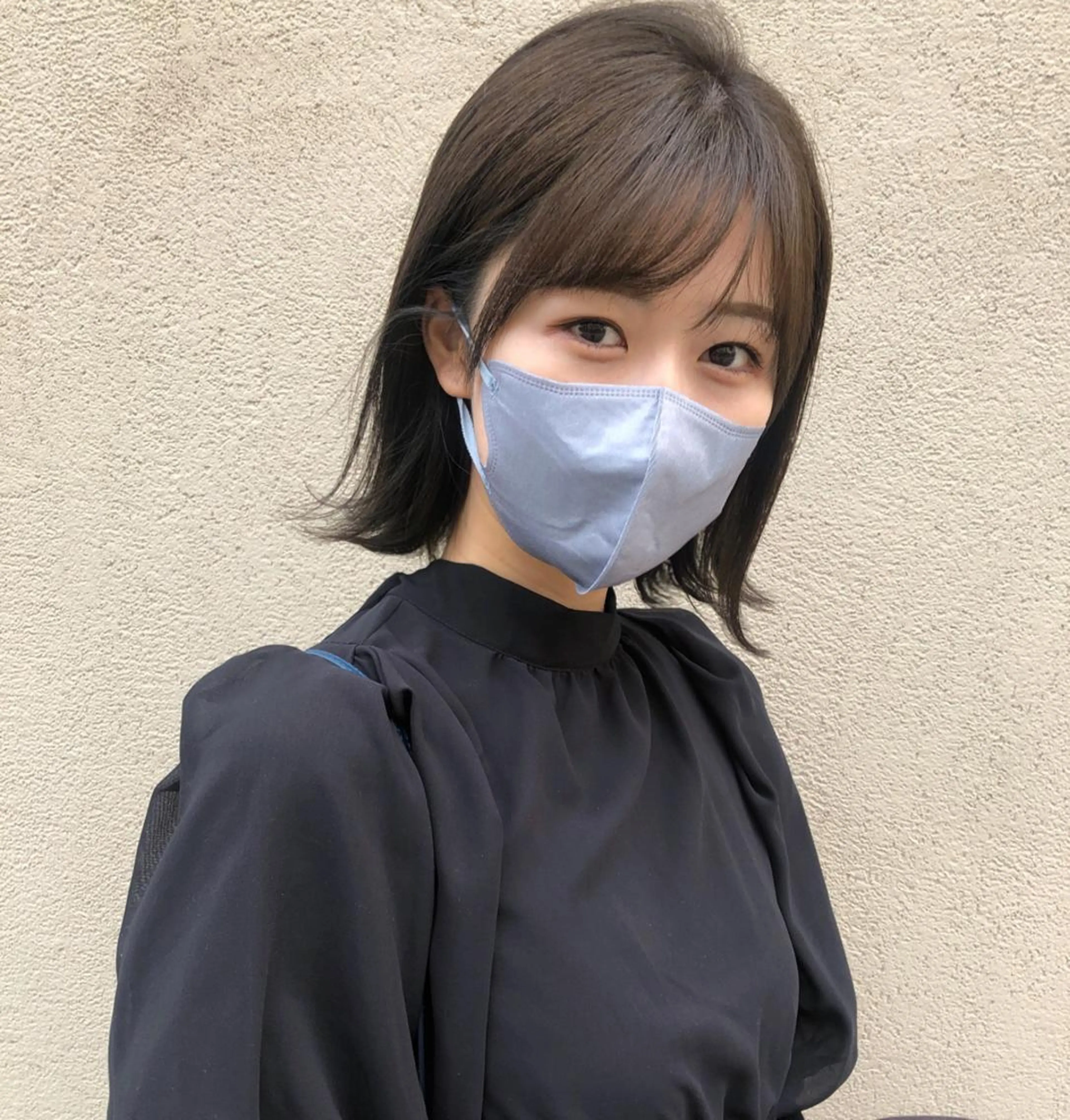 ミディアム ボブ 外ハネヘア 義本 風佳のヘアスタイル