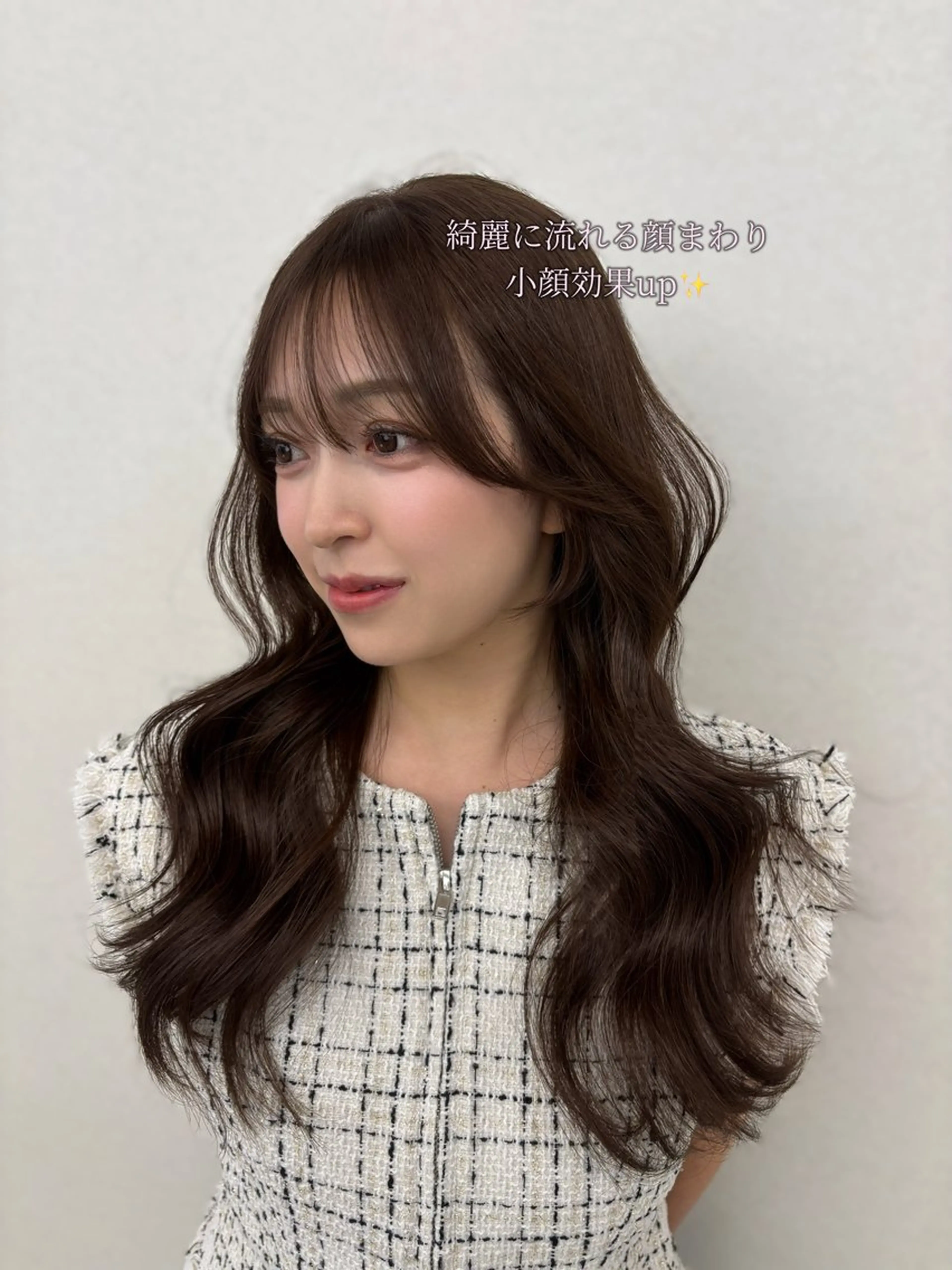 前髪＆顔まわりカット、カラー🩷の写真