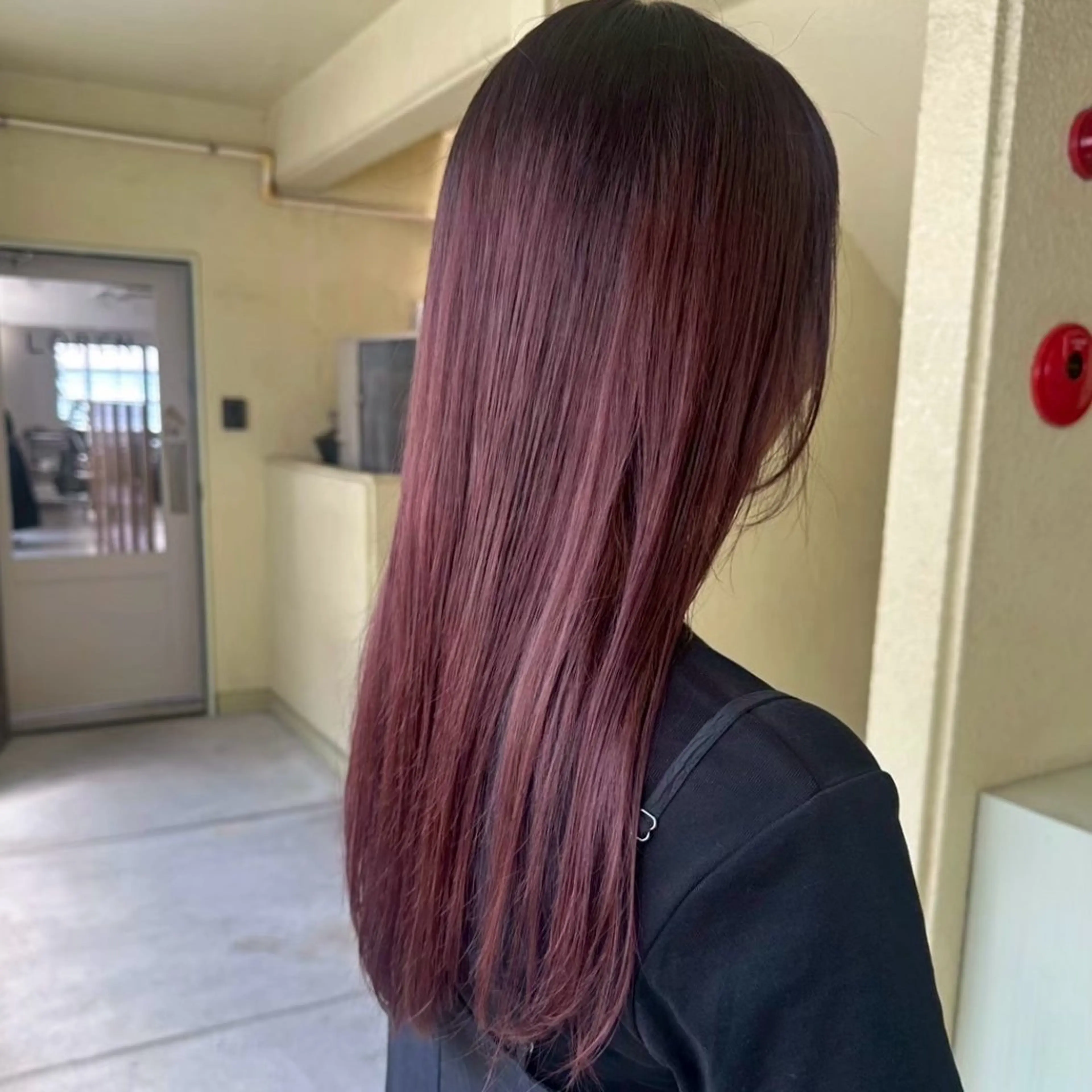 ロング カラー 透明感カラー カット ヘアカラー トリートメント 暖色カラー/顔まわり /mao🎀のヘアスタイル