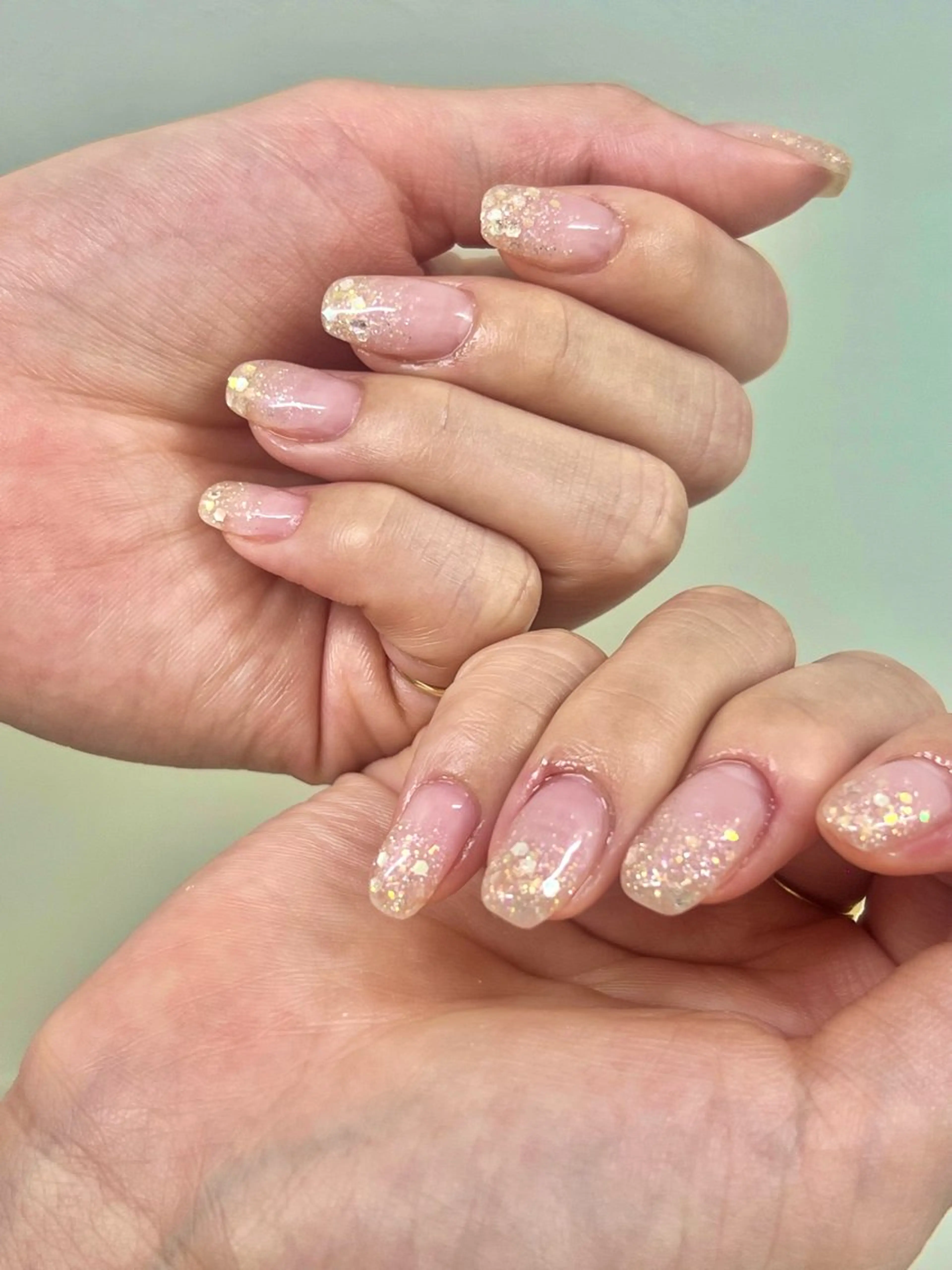 ネイル グラデーション ラメ(グリッター) ラメグラデーション ハンドネイル filonnail KANのネイルデザイン