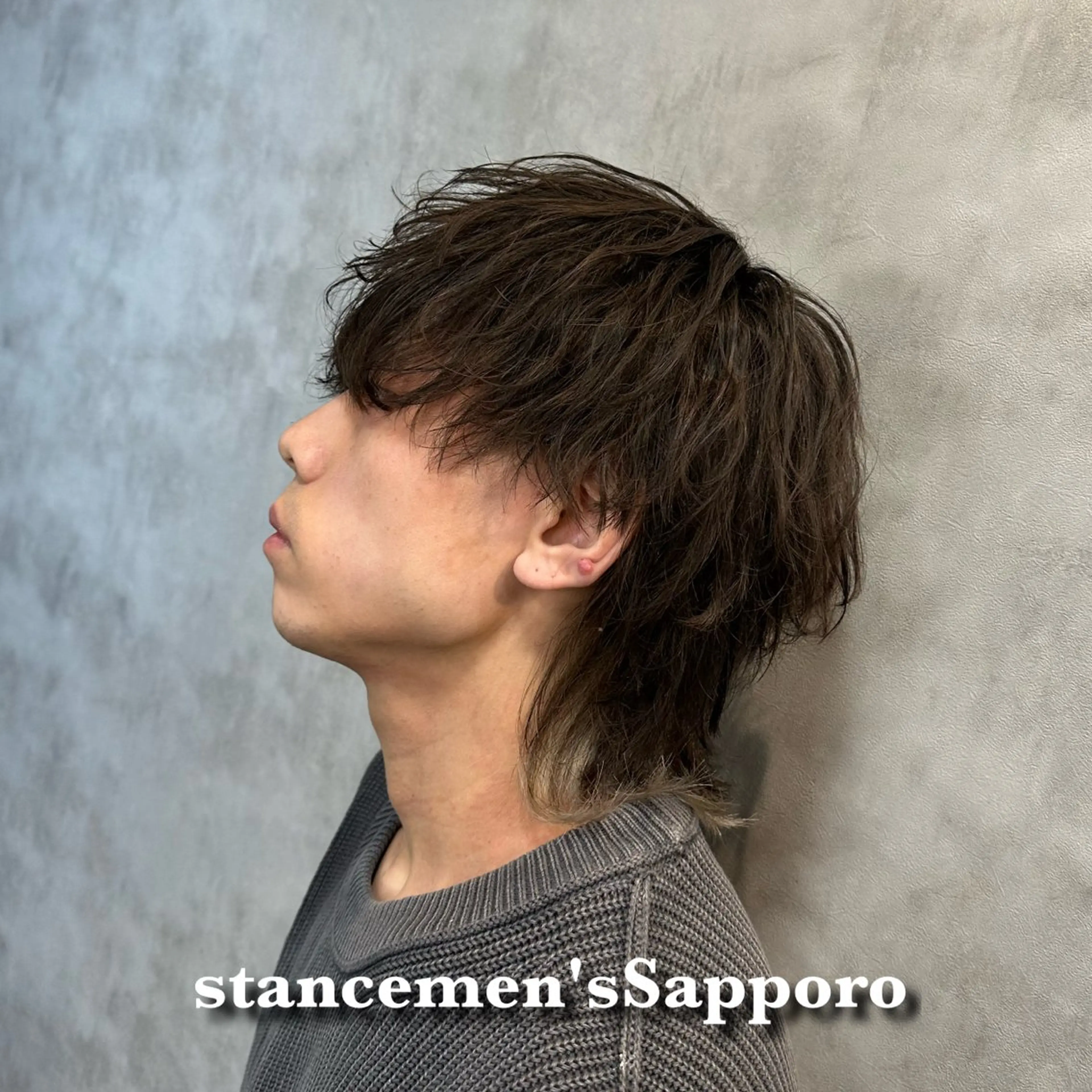 カラー パーマ メンズ マッシュウルフ マッシュ メンズウルフカット ウルフカット カット 札幌メンズヘア指名 No.1光👑👑のヘアスタイル