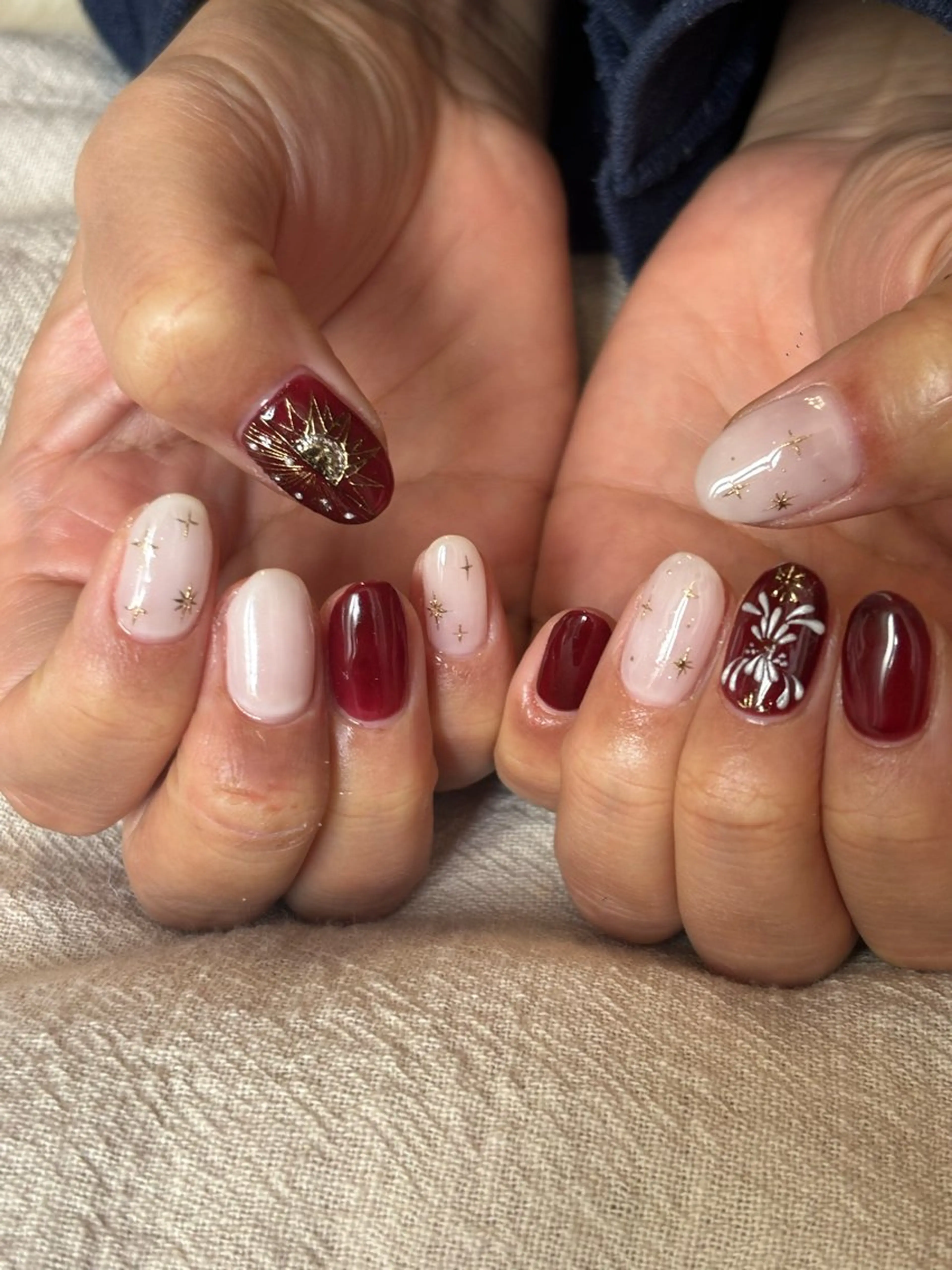 ネイル ハンドネイル sunny nail所属・sunny ニュアンス/手描き/のネイルデザイン