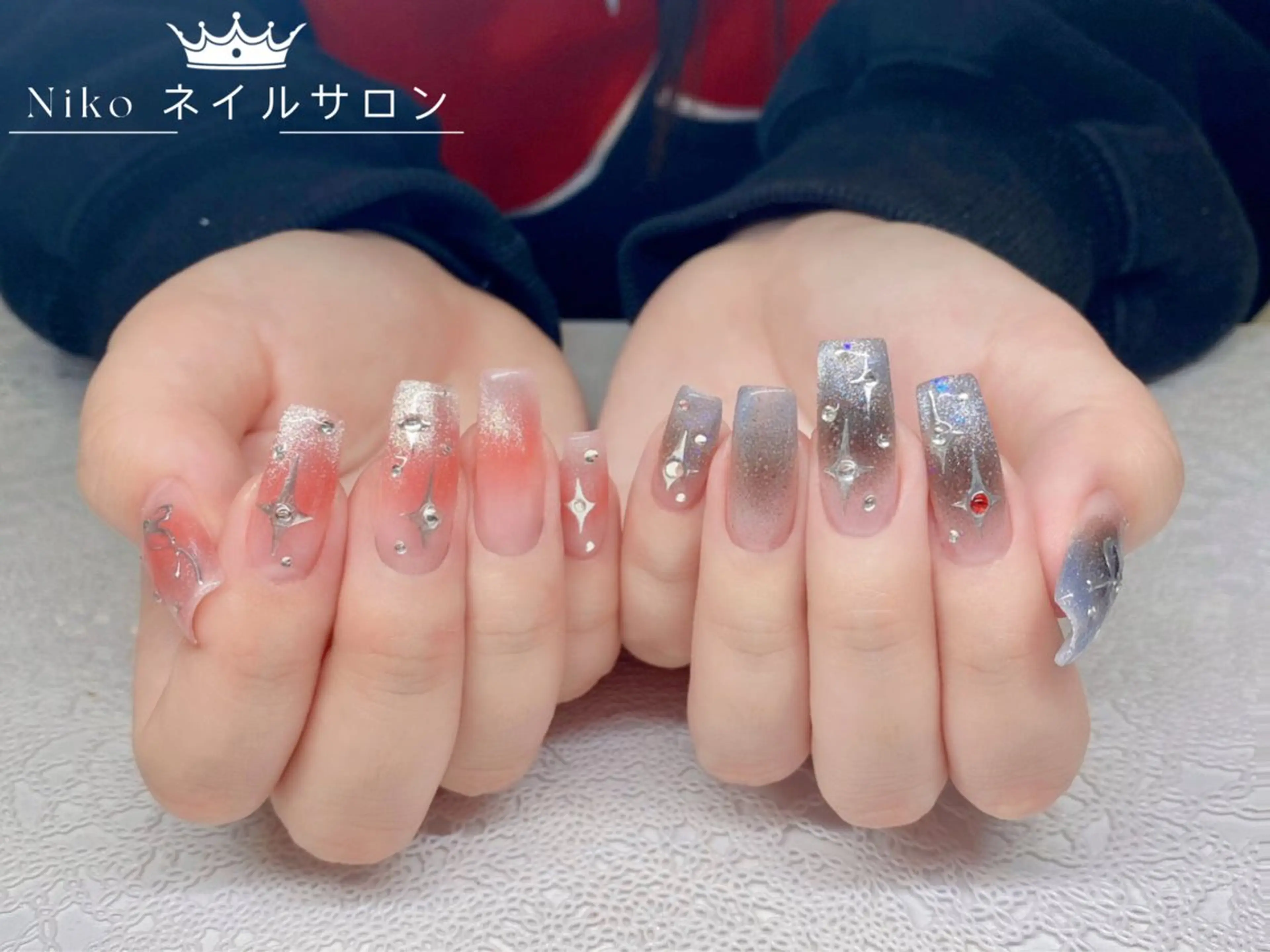 ネイル 長さ出し フットネイル フレンチネイル ジェルネイル 韓国ネイル ハンドネイル Nikoネイルサロン 高田馬場店のネイルデザイン