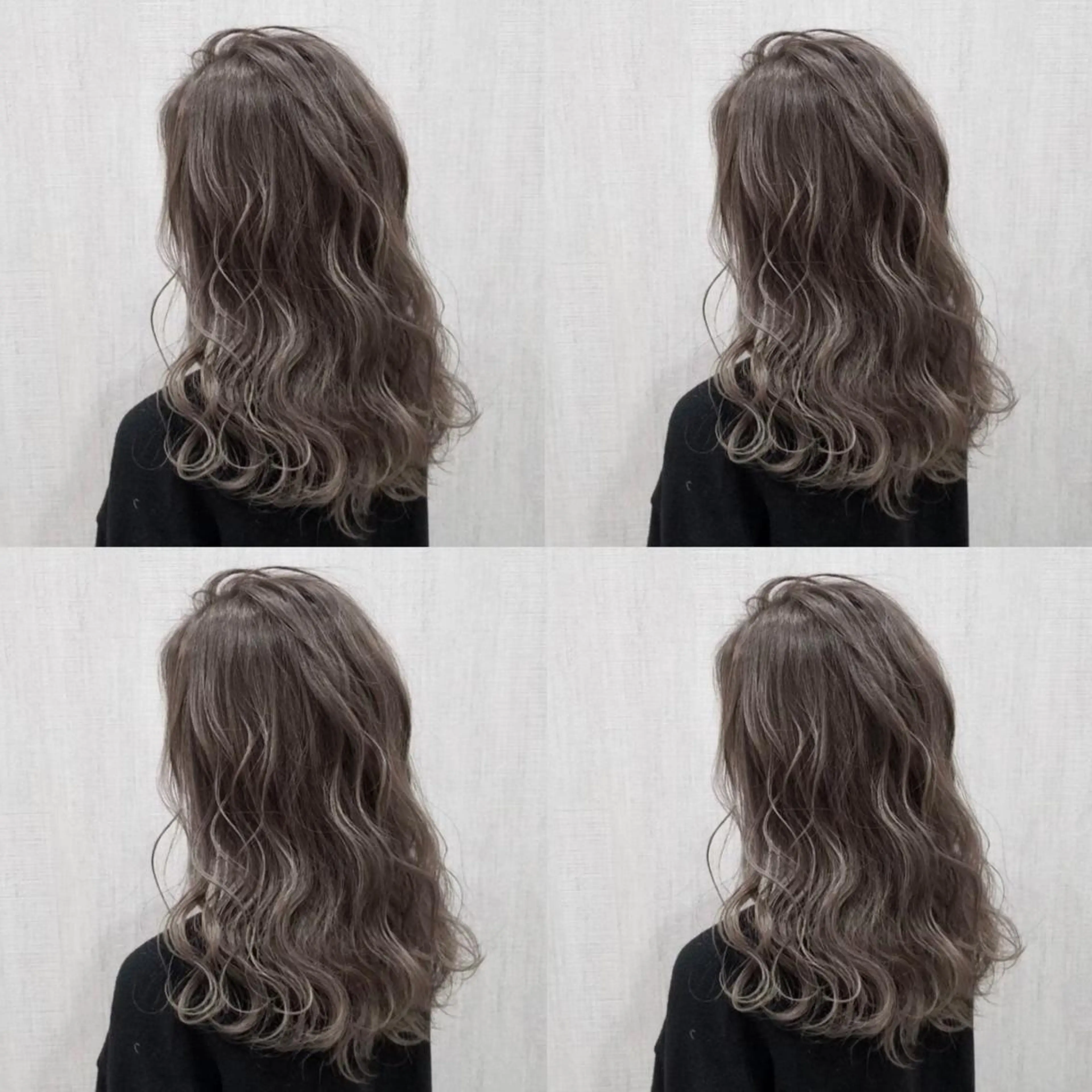 セミロング カラー ヘアアレンジ ヘアセット 🦋韓国ヘア 坂本 菜摘🦋のヘアスタイル