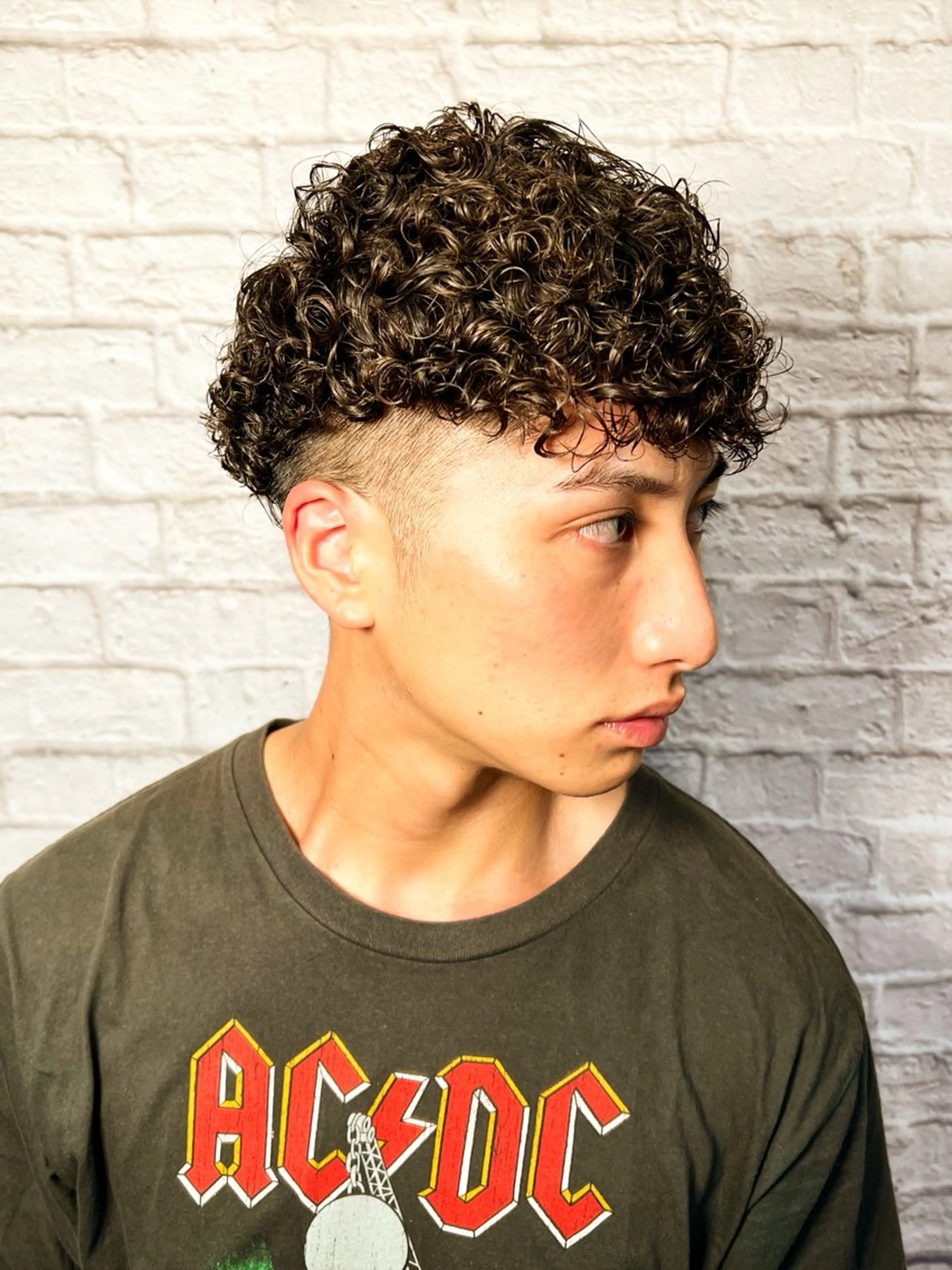 ショート カラー パーマ ヘアアレンジ メンズ カット パーマ メンズカット/パーマ 山崎航平💈のヘアスタイル