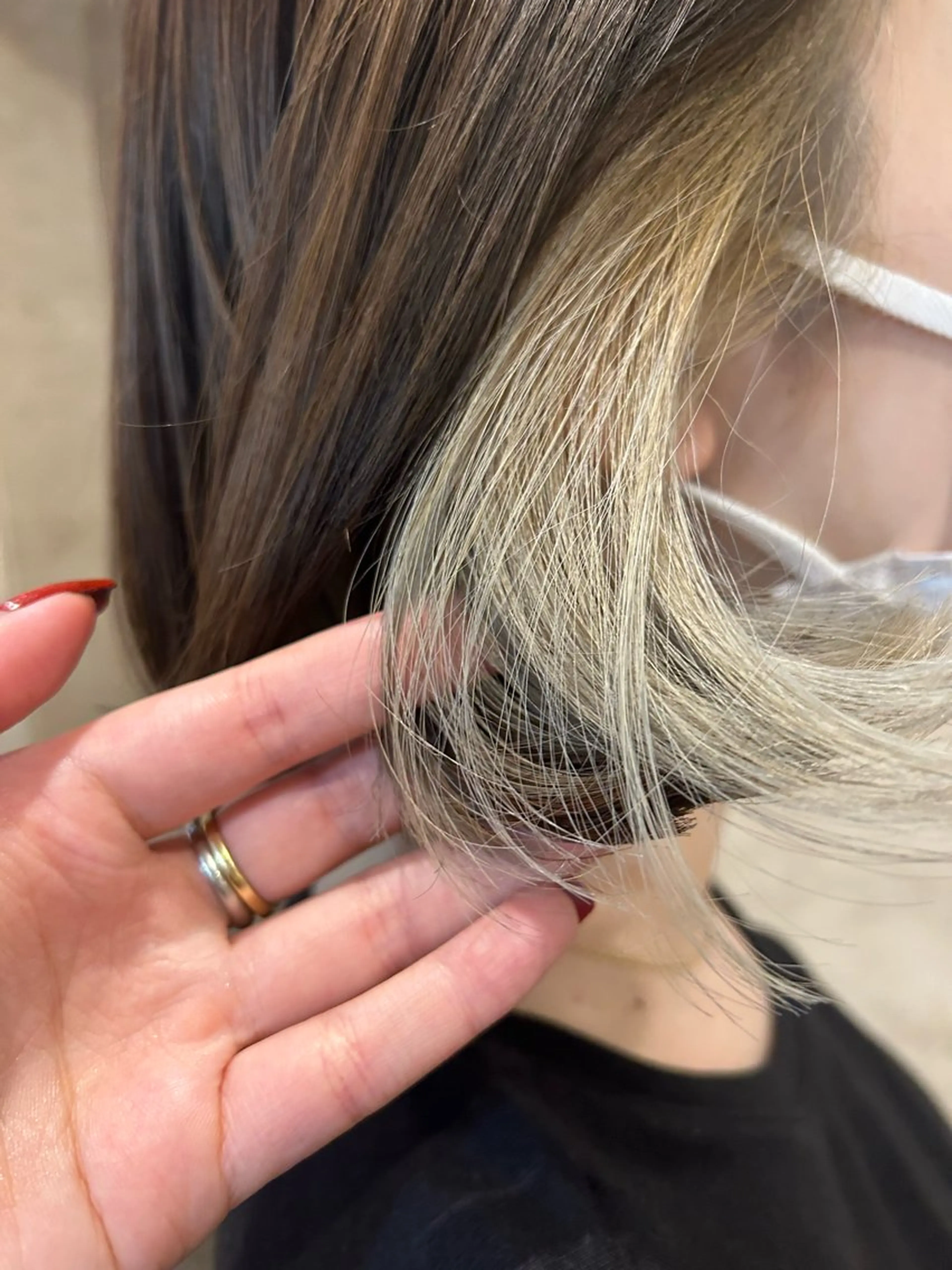 ミディアム カラー ヘアカラー トリートメント 🍓 JURiA 🍓のヘアスタイル