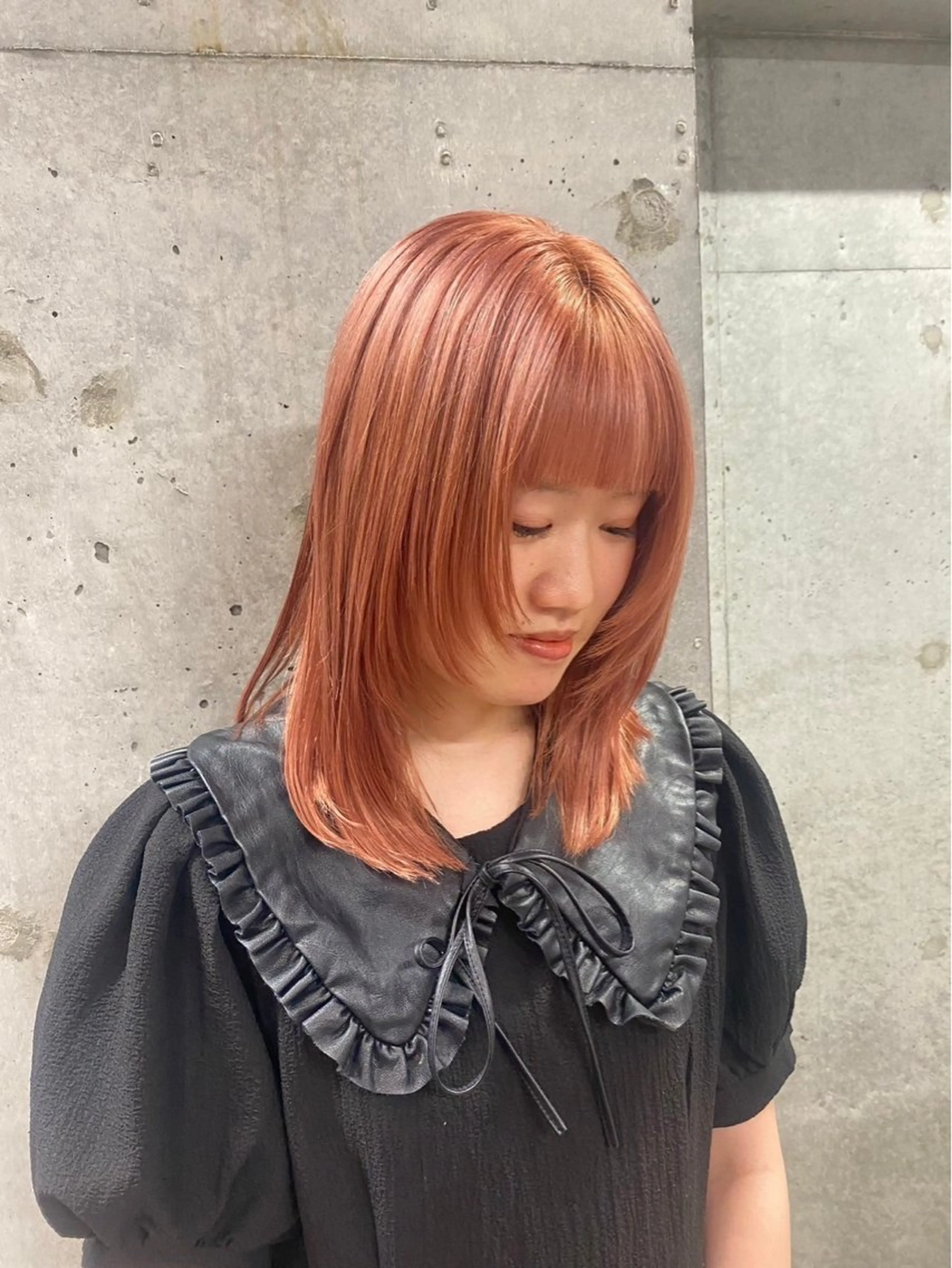 ミディアム カラー 艶カラー💙/狩野 遥のヘアスタイル