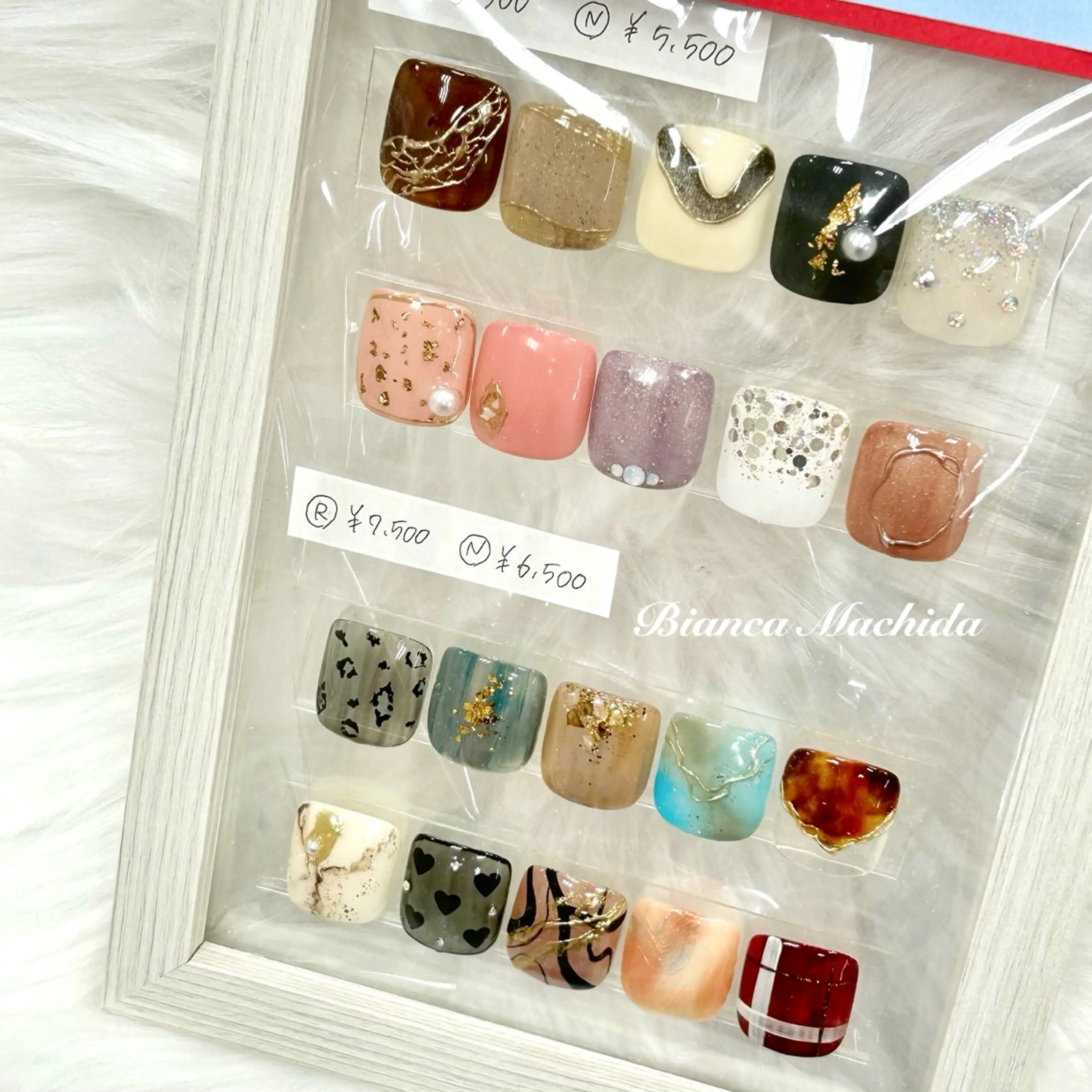 ネイル フットネイル Bianca 🪽 Nakajimaのネイルデザイン