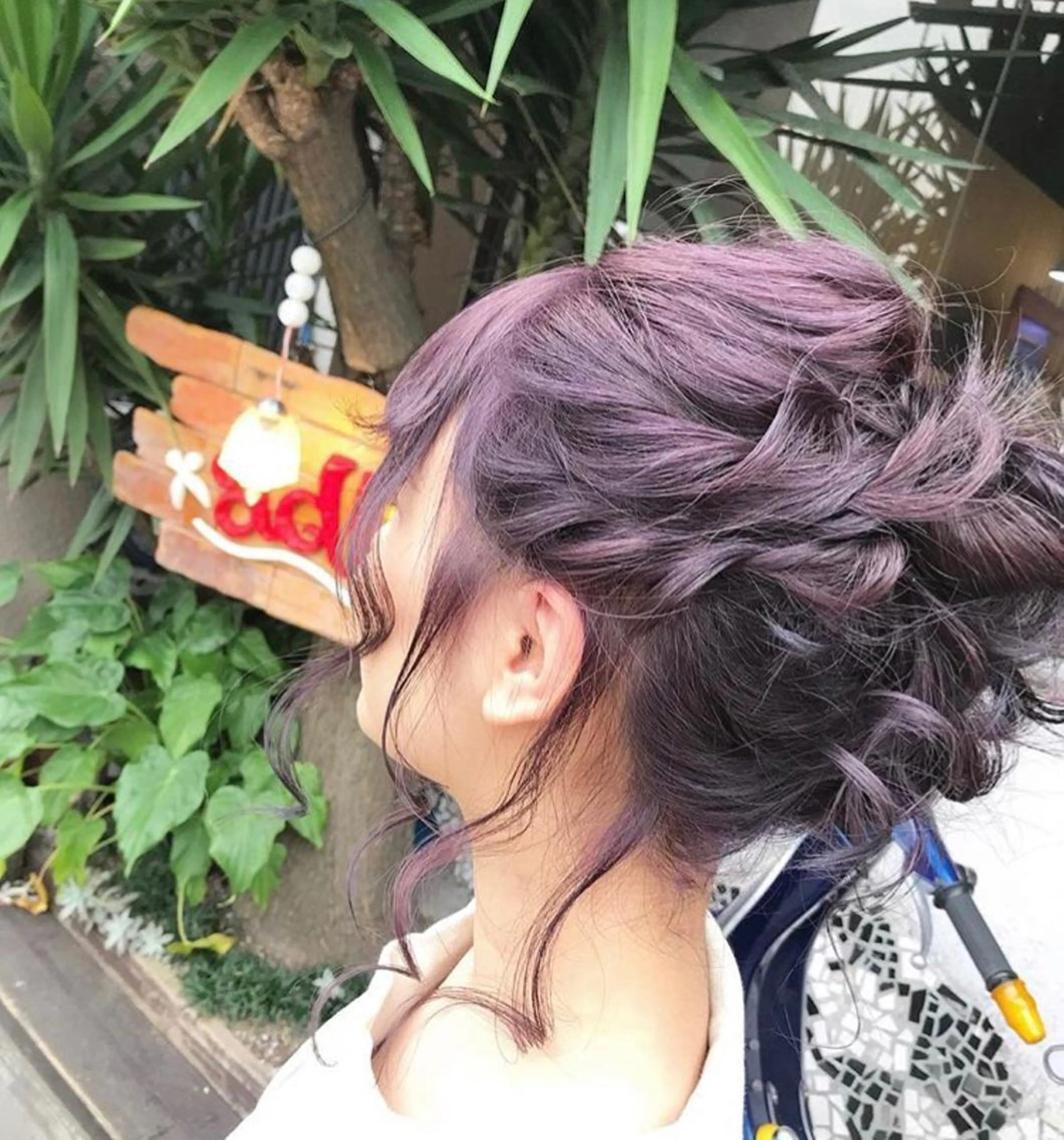 ミディアム ヘアカラー 玉木 育実のヘアスタイル