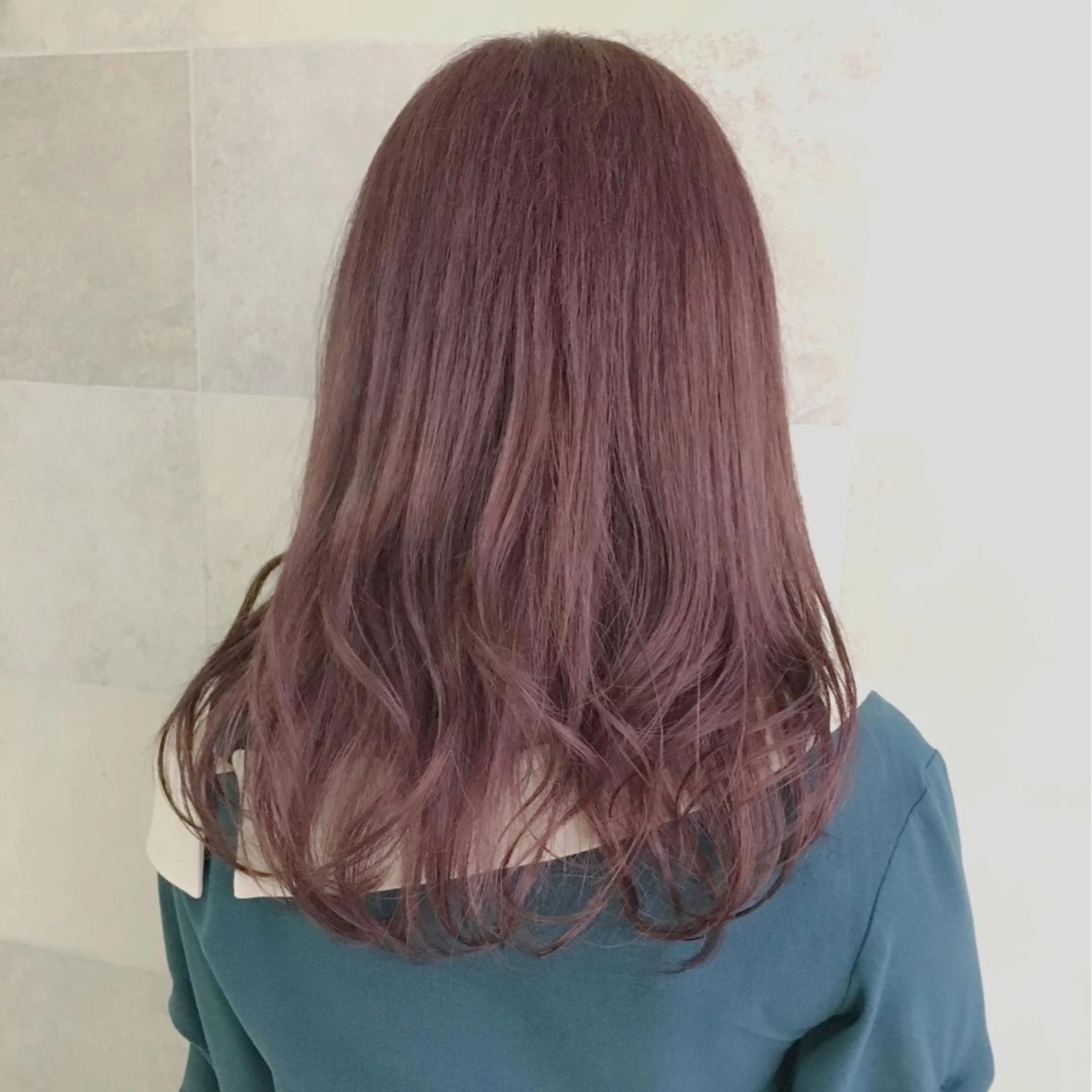 セミロング カラー ブリーチ カット ヘアカラー カット/メンズカット 藤田麻衣のヘアスタイル