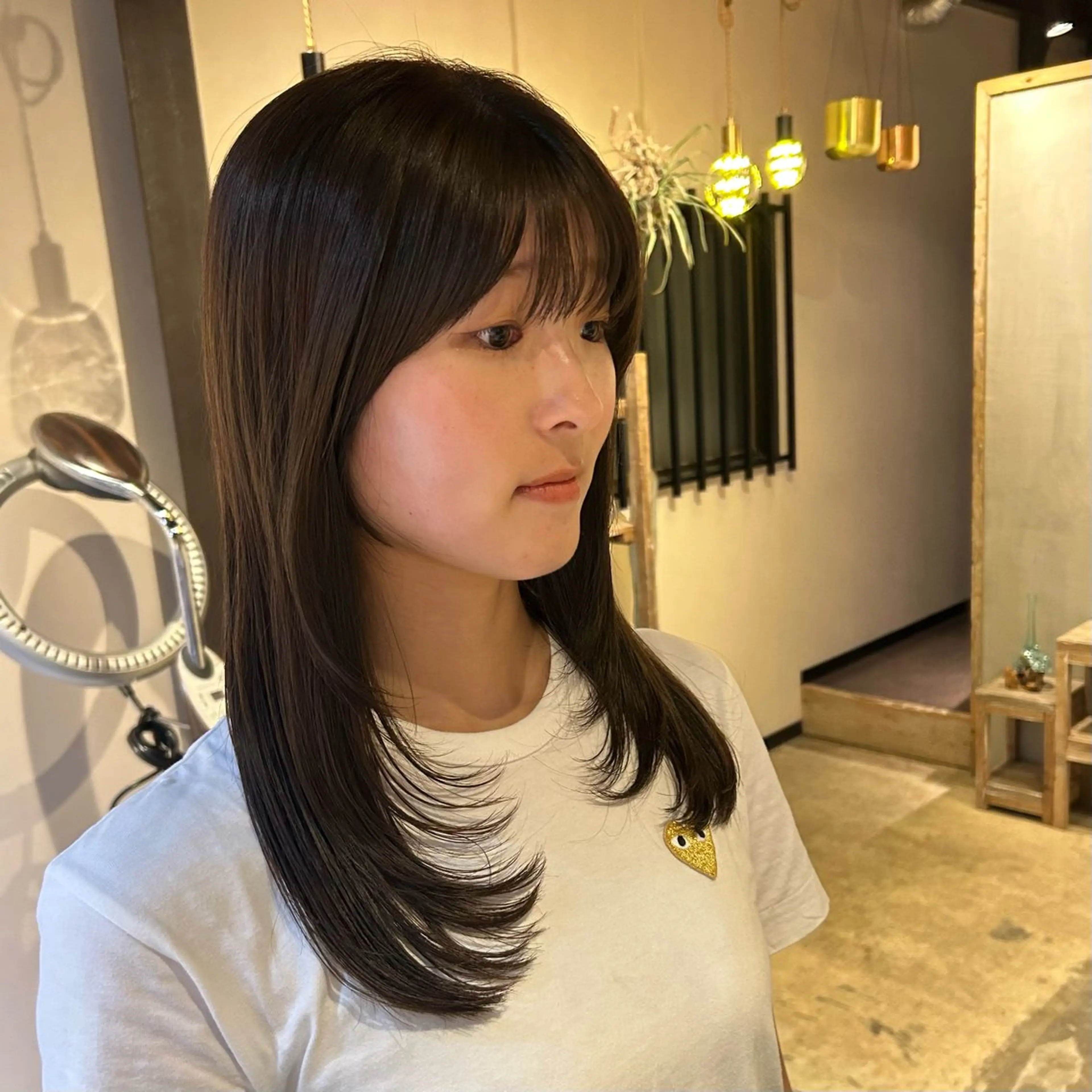 ロング カラー ブラウンカラー ナチュラルブラウン レイヤーカット LoE【ロエ】所属・北原 紗希のヘアスタイル