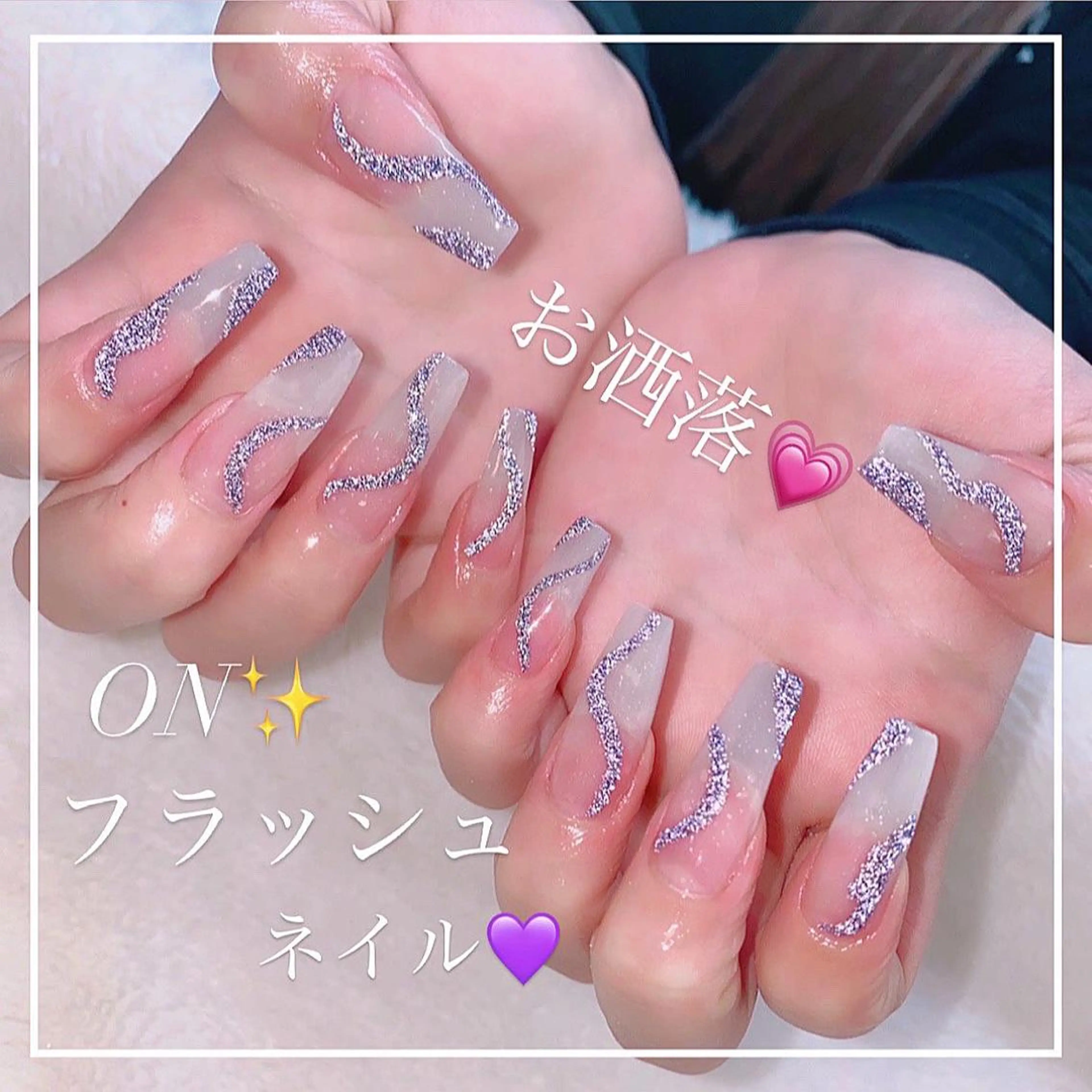 ネイル ハンドネイル RiLion💗 Risa🦋💜のネイルデザイン