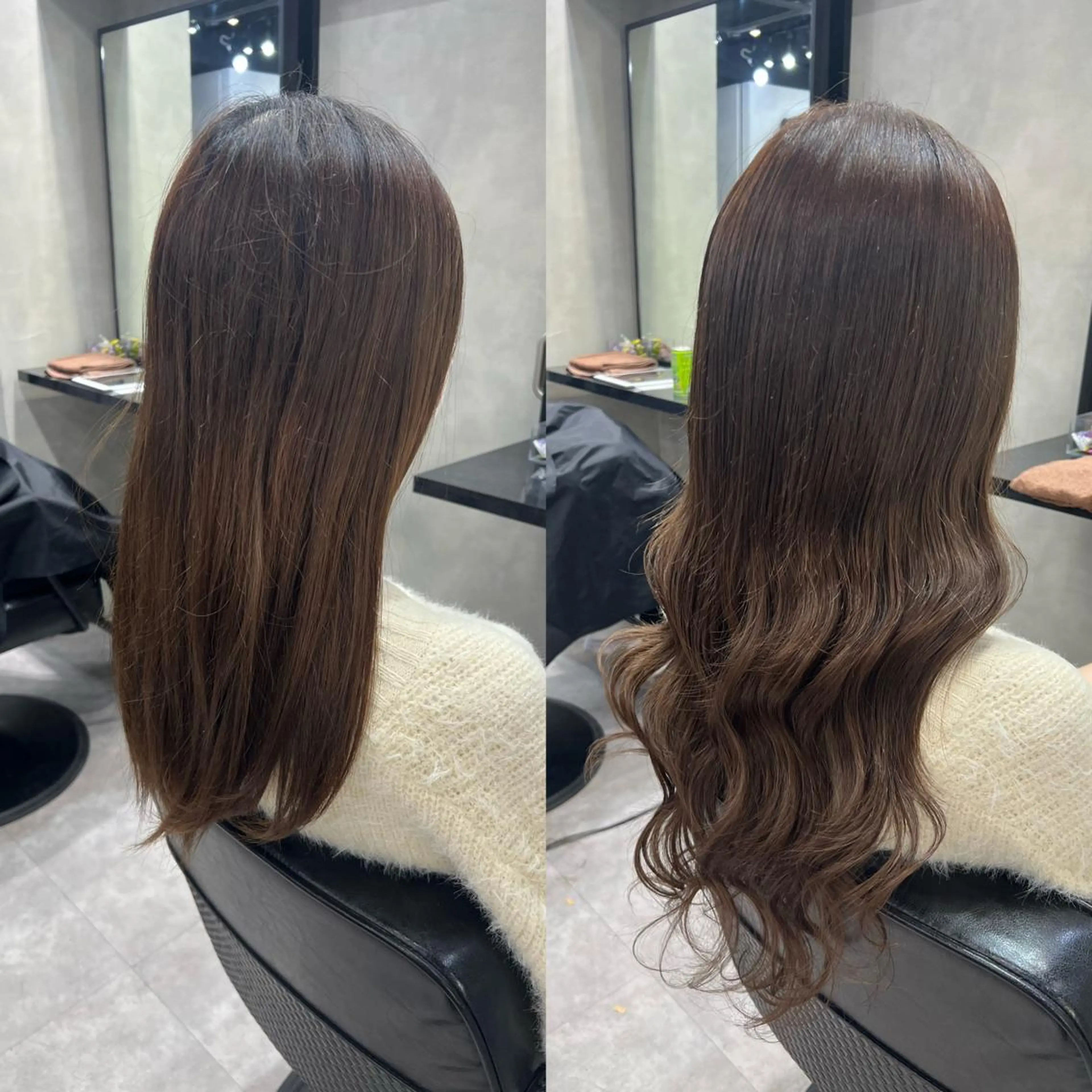 ロング カラー ヘアアレンジ シールエクステ アディクシーカラー アッシュ バレイヤージュ ベージュカラー ar+ ❤︎ maiのヘアスタイル