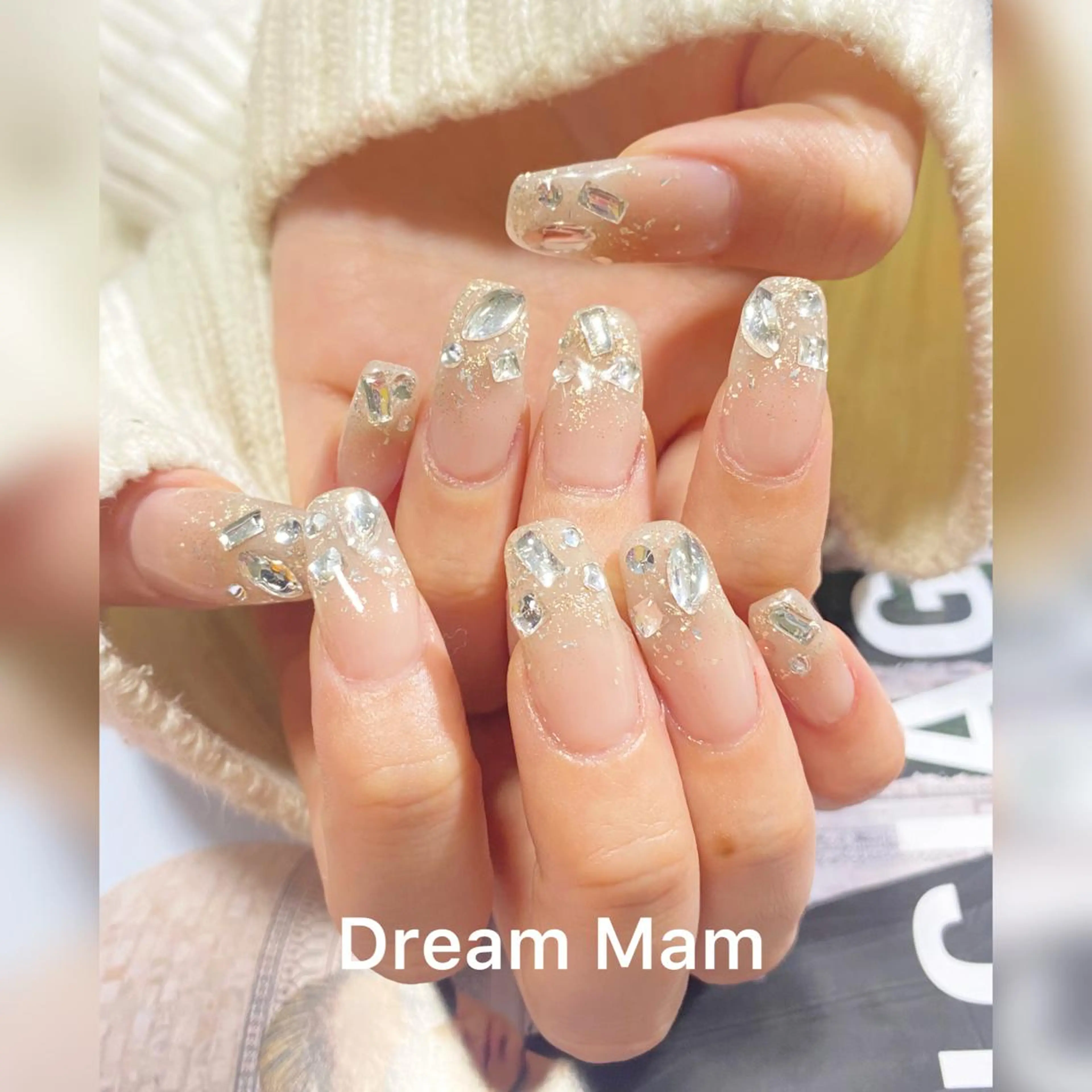 ネイル 成人式 ジェルネイル 大理石ネイル(マーブル) マットネイル ミラーネイル ハンドネイル Nail Salon Dream Mamのネイルデザイン