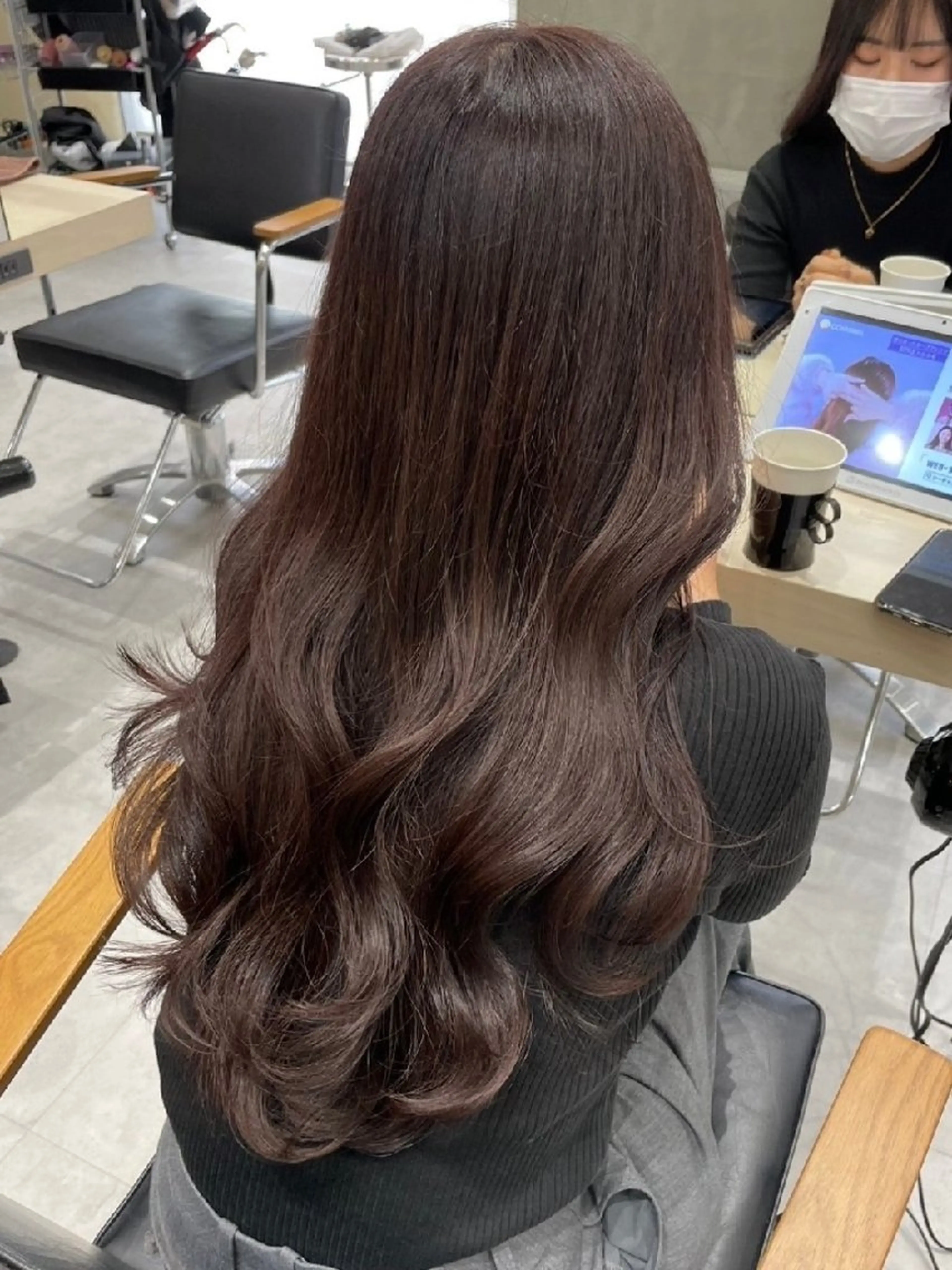 ロング カラー ブラウンカラー 透明感カラー イルミナカラー カット ヘアカラー トリートメント SOYON豊田市駅店所属・髪質改善/ 上村旺武のヘアスタイル