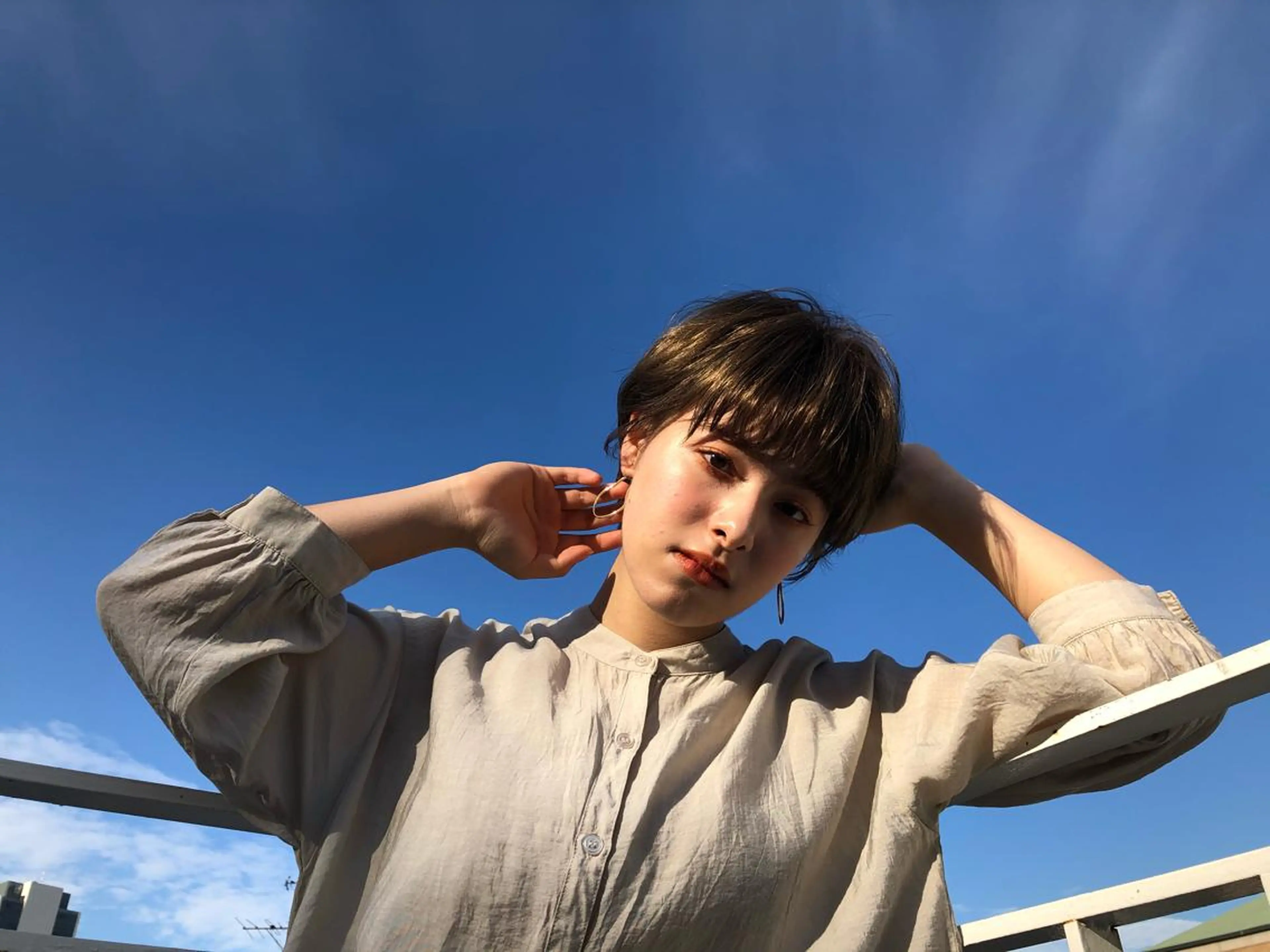 ショート パーソナルカラー 藤本夢のヘアスタイル