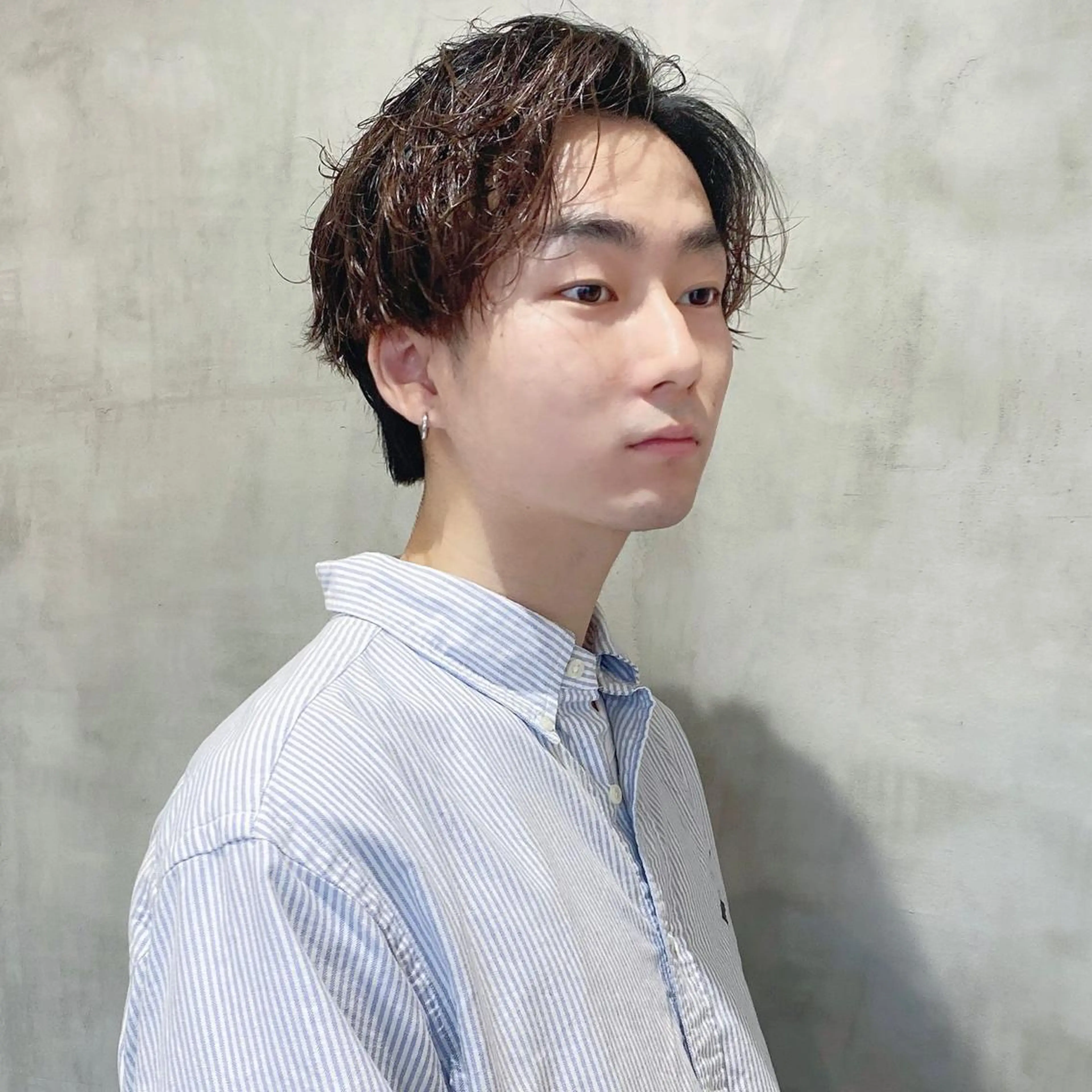 ショート パーマ メンズ カット パーマ トリートメント ill副店長 立和田純也のヘアスタイル