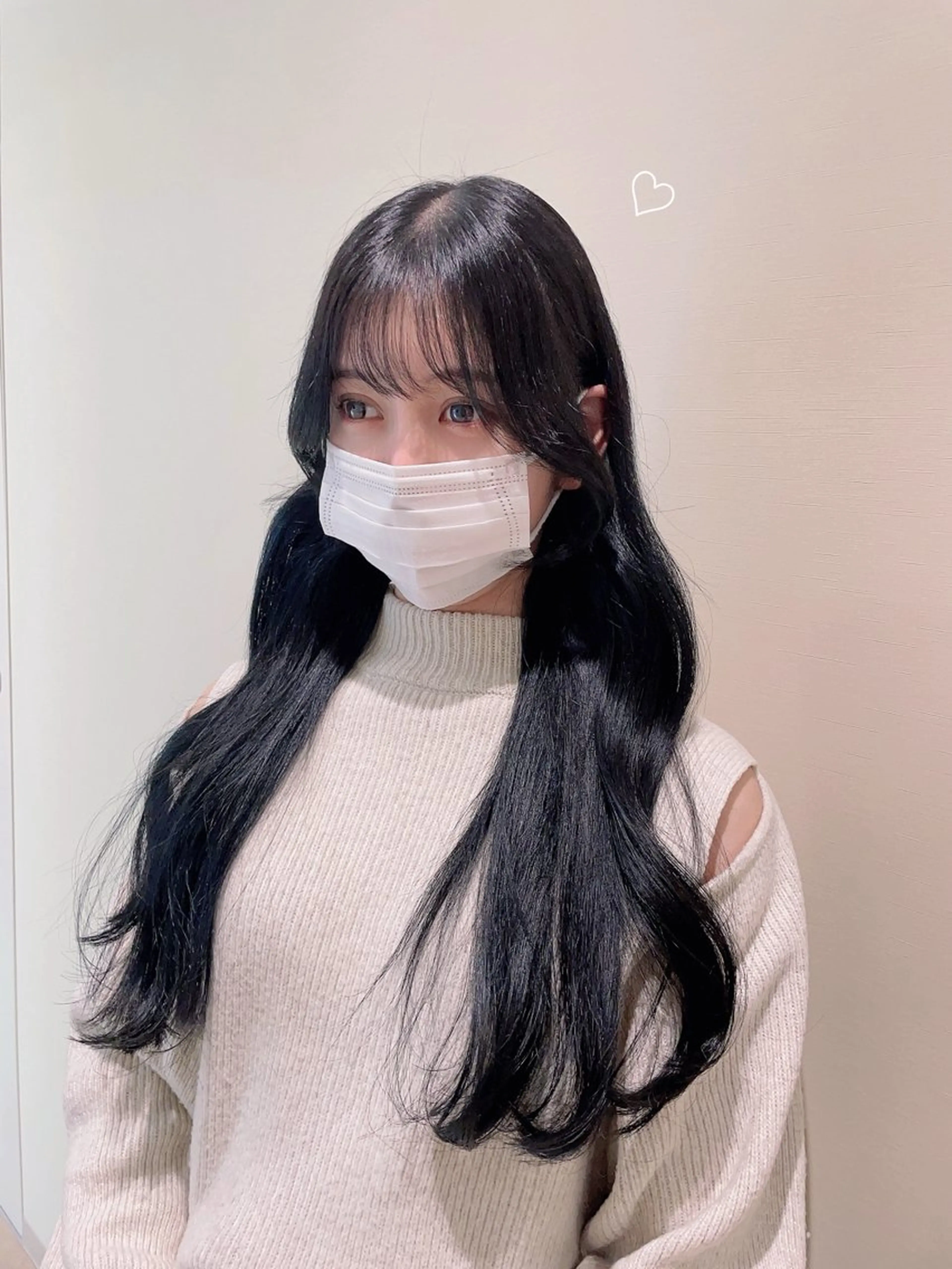 ロング カラー ヘアカラー トリートメント ヘッドスパ nana【艶髪】/ 顔まわり/縮毛矯正のヘアスタイル