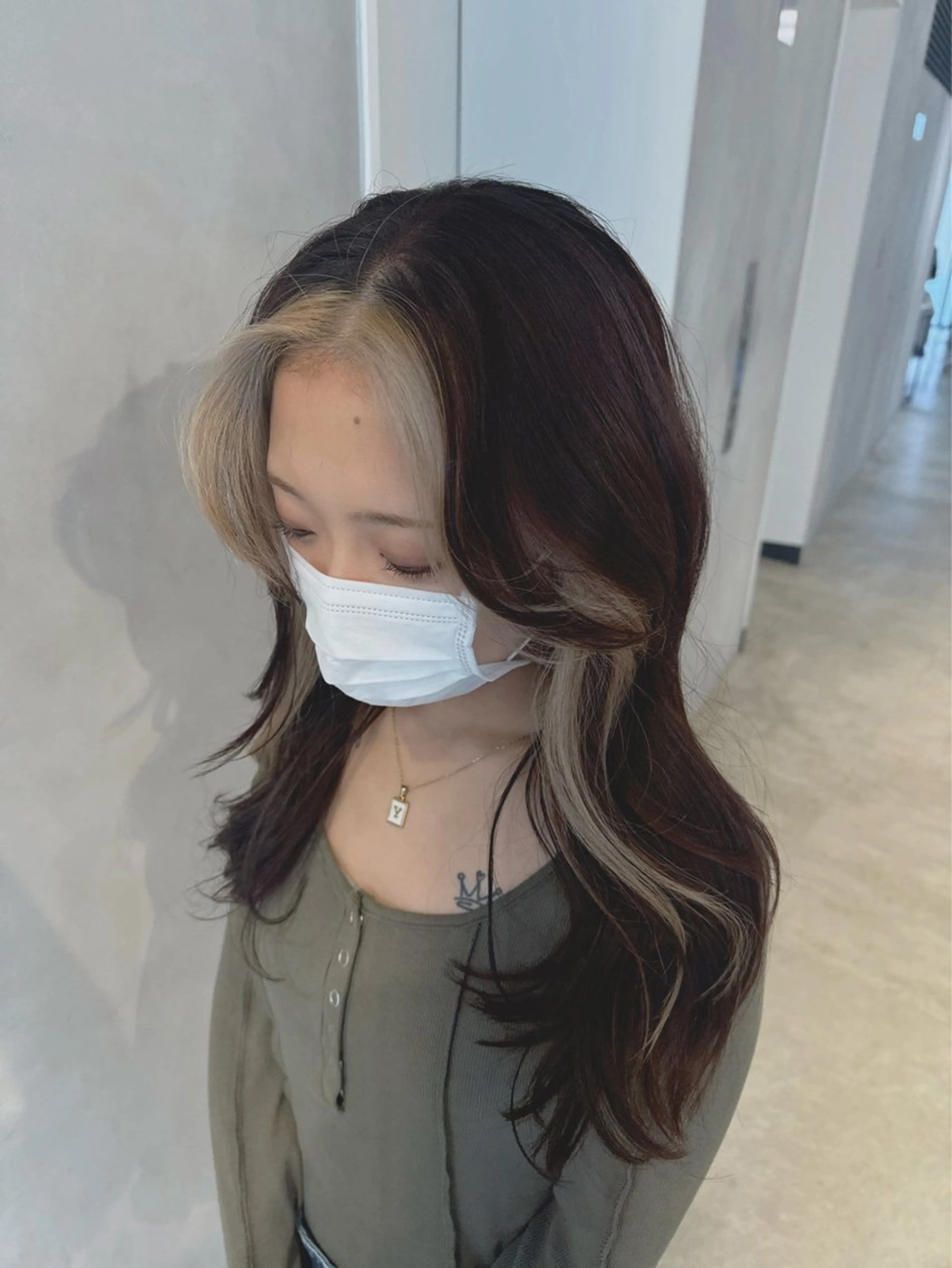 ロング カラー カット ヘアカラー トリートメント 透明感カラー✨艶髪 制作🌱山根あゆみのヘアスタイル