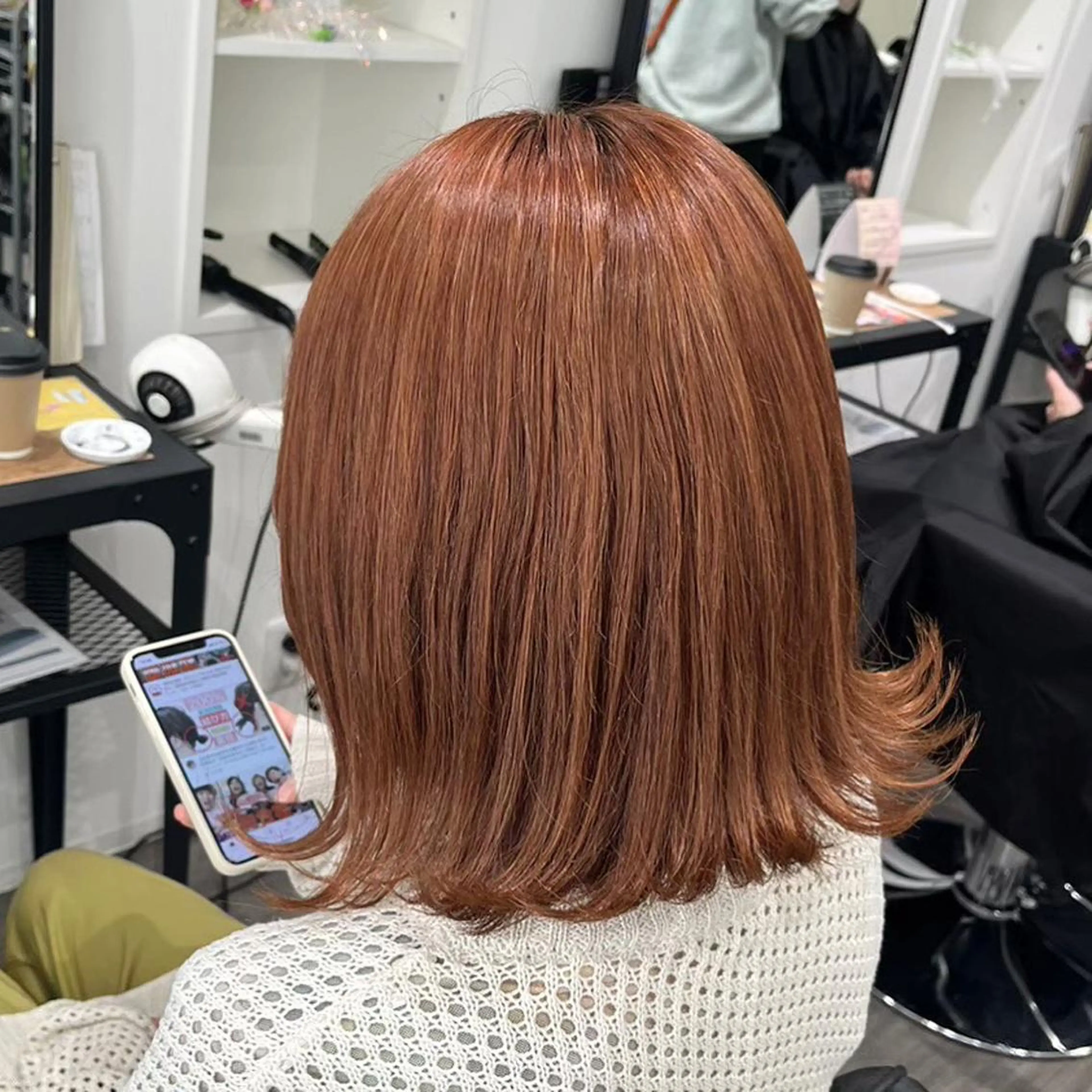 ミディアム 片平 帆香のヘアスタイル