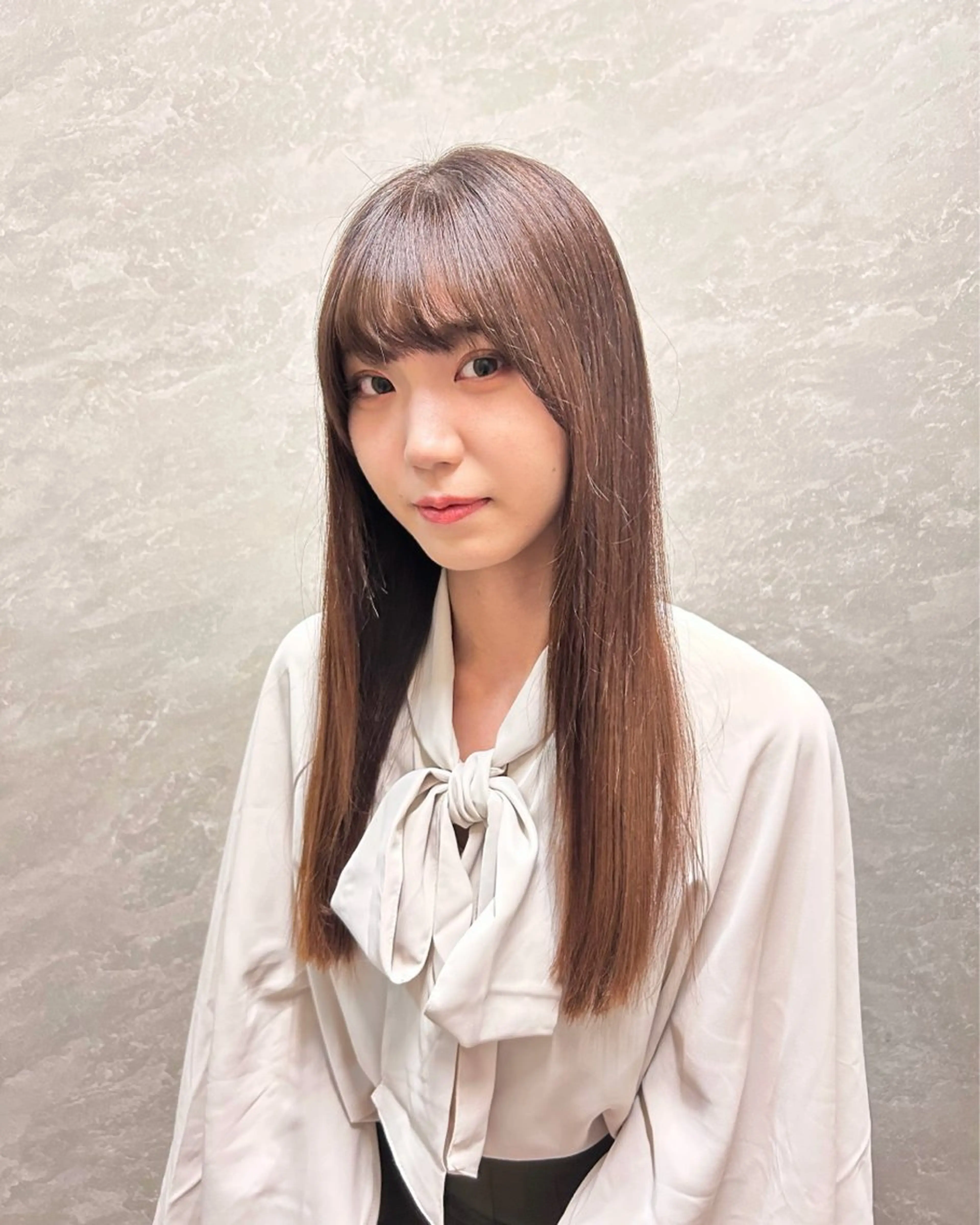 ロング 髪質改善 縮毛矯正 ally新百合ヶ丘 フジムラユウスケのヘアスタイル