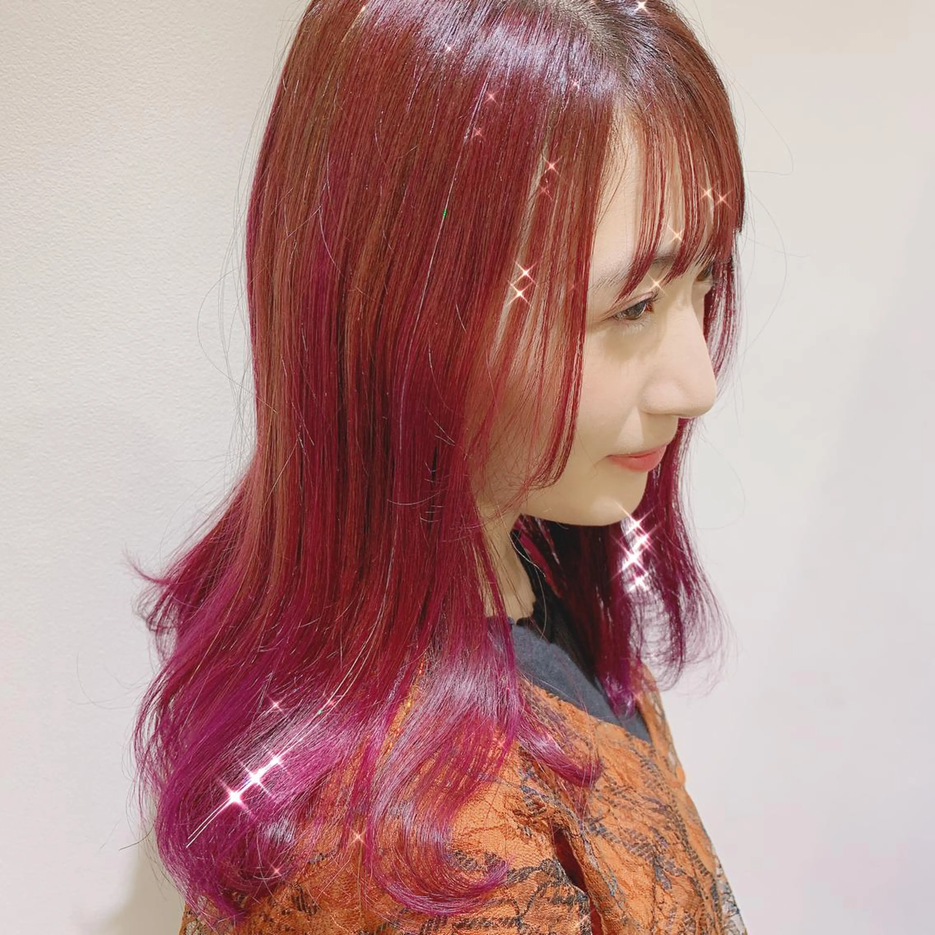 ミディアム エクステ 韓国風ヘア 🦋韓国ヘア🦋 しょうこLuanaのヘアスタイル