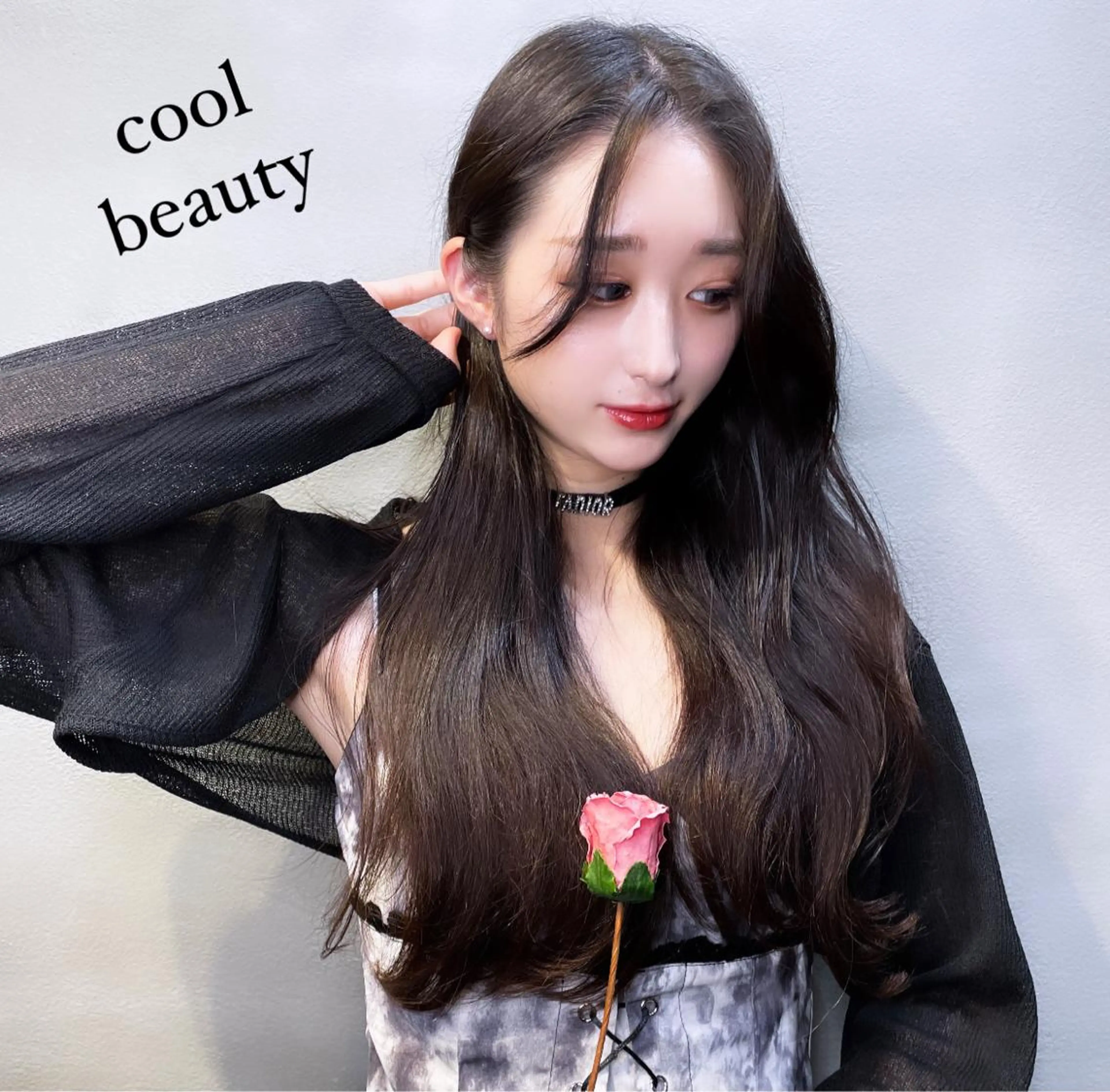 ロング ムルギョル巻き カット ブリーチなし透明感カ ラー×韓国ヘア♡ヒデのヘアスタイル