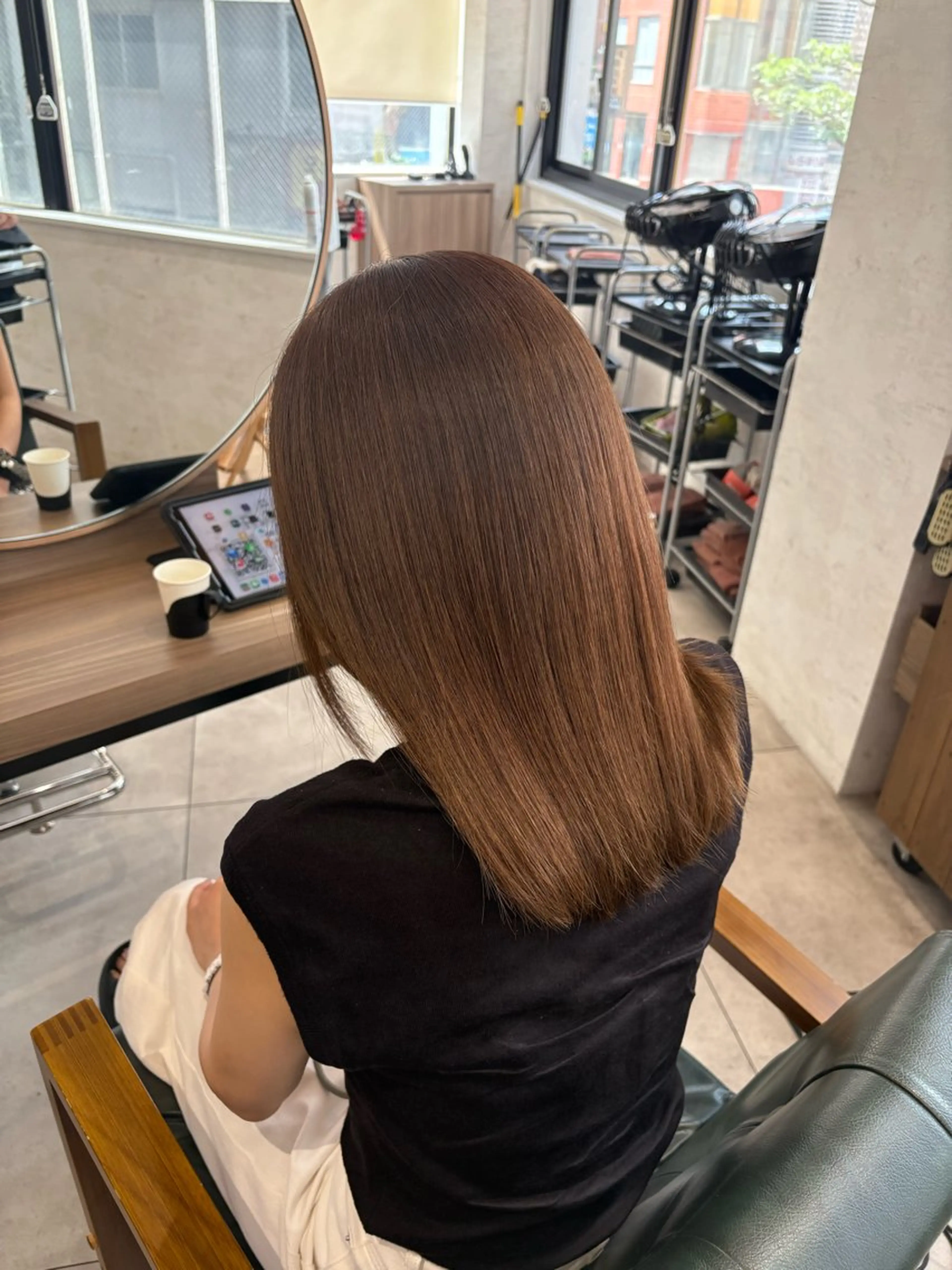 セミロング 🧸艶ブリーチ/深み カラー🌺Noa🌺のヘアスタイル