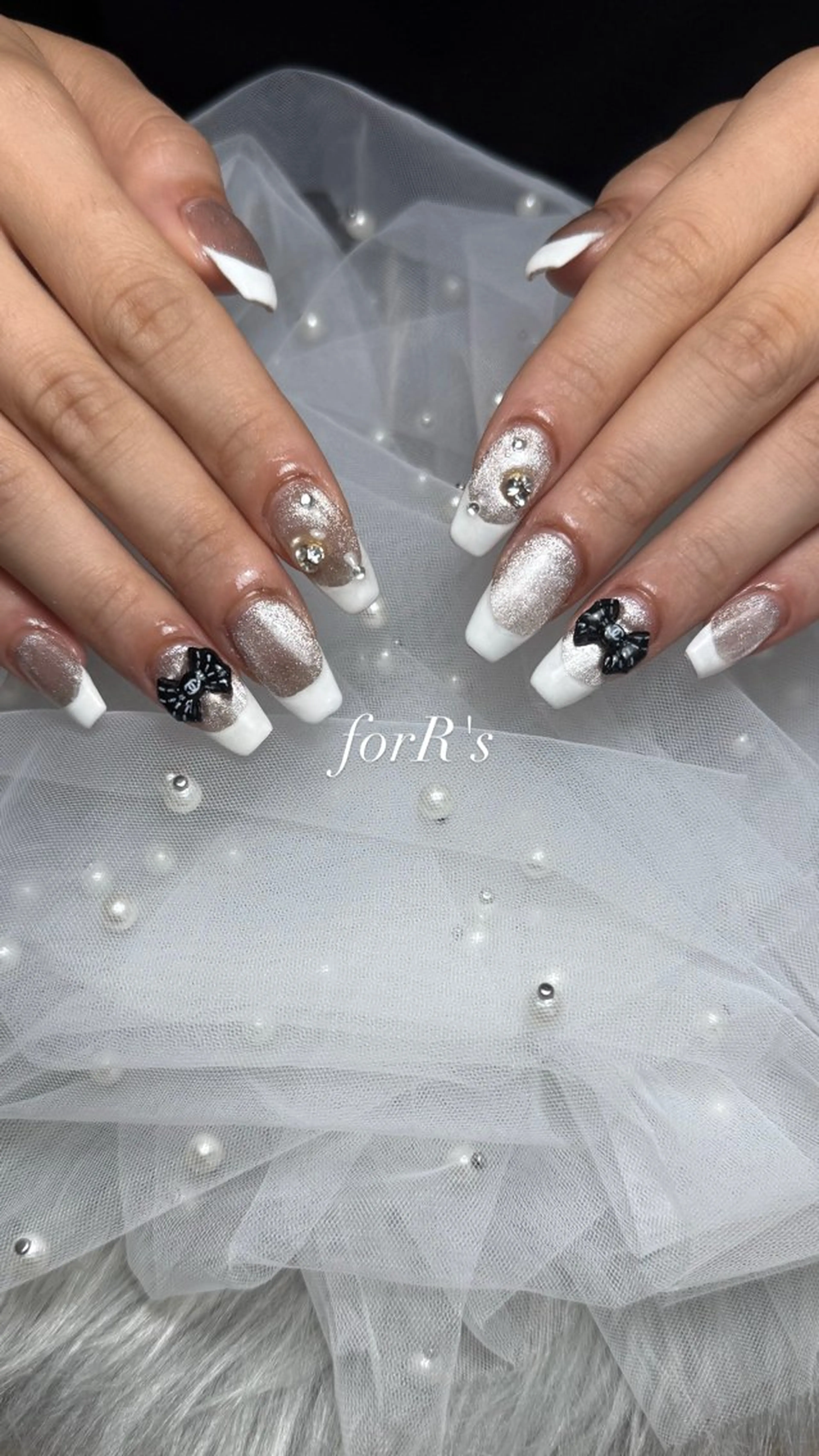 セミロング ハンドネイル forR's AIKAのネイルデザイン