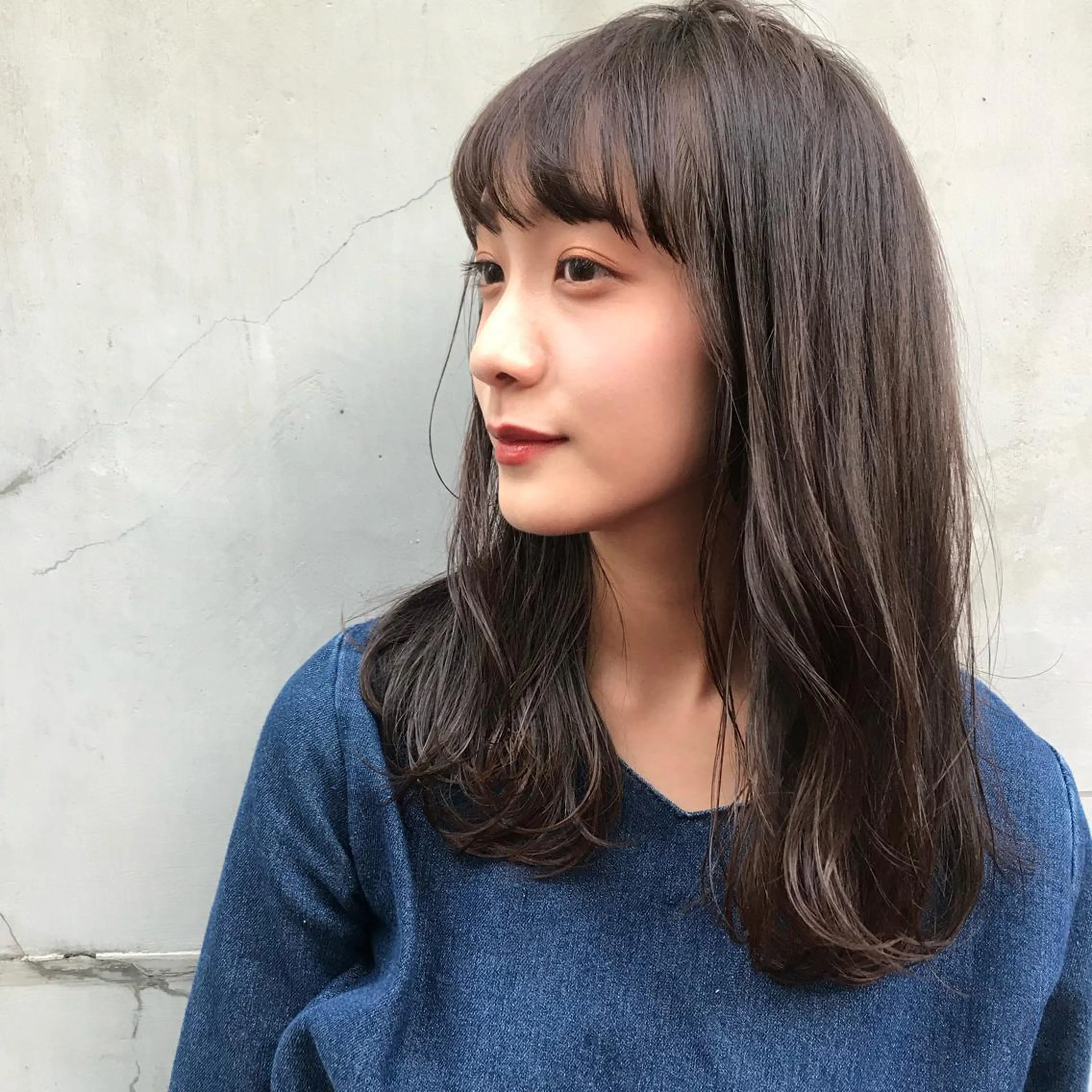 ミディアム カラー ヘアカラー 堀江/心斎橋/西大橋 四ツ橋/徒歩5分のヘアスタイル