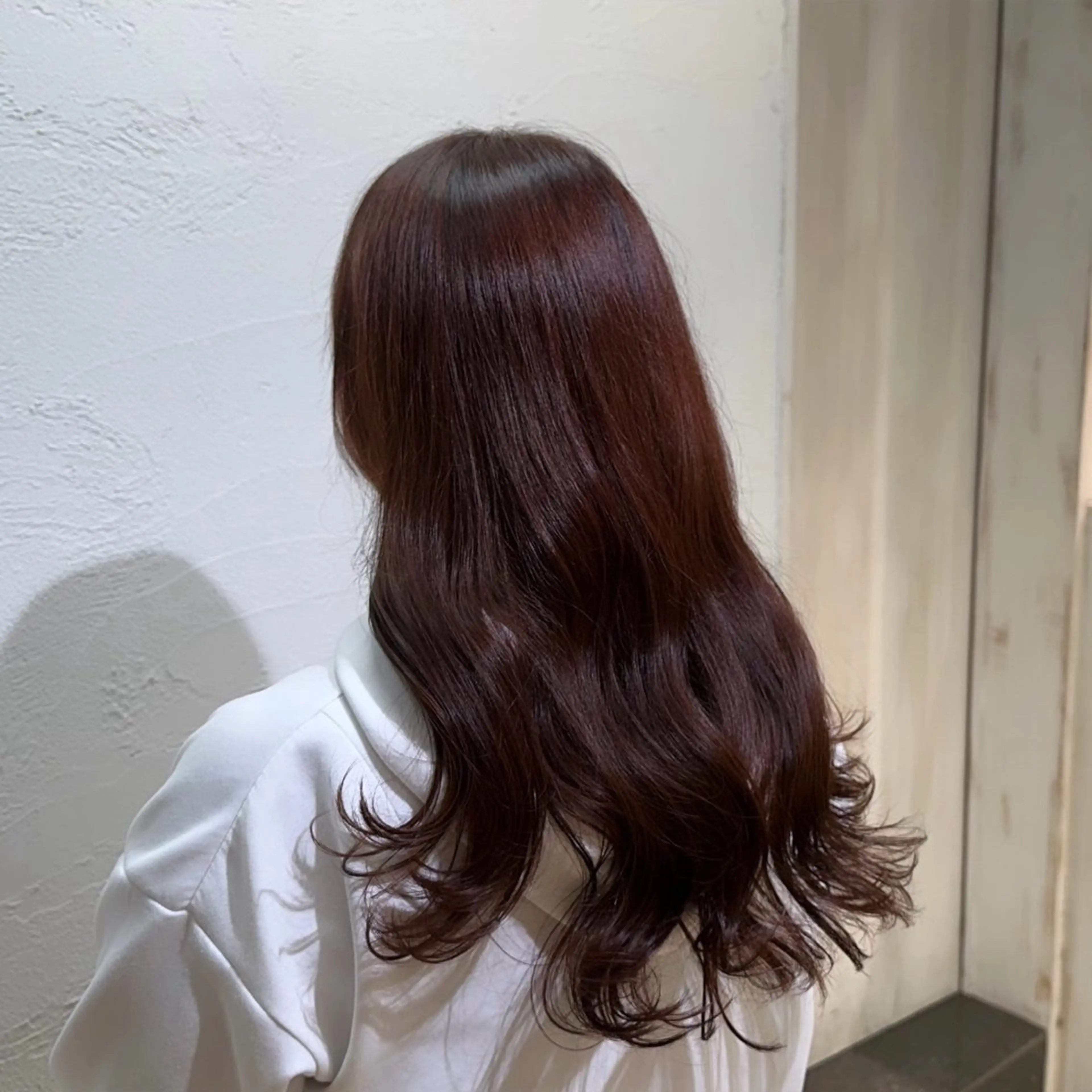 ロング レッドブラウン 《艶感暗髪カラー》 Honoka🪐のヘアスタイル