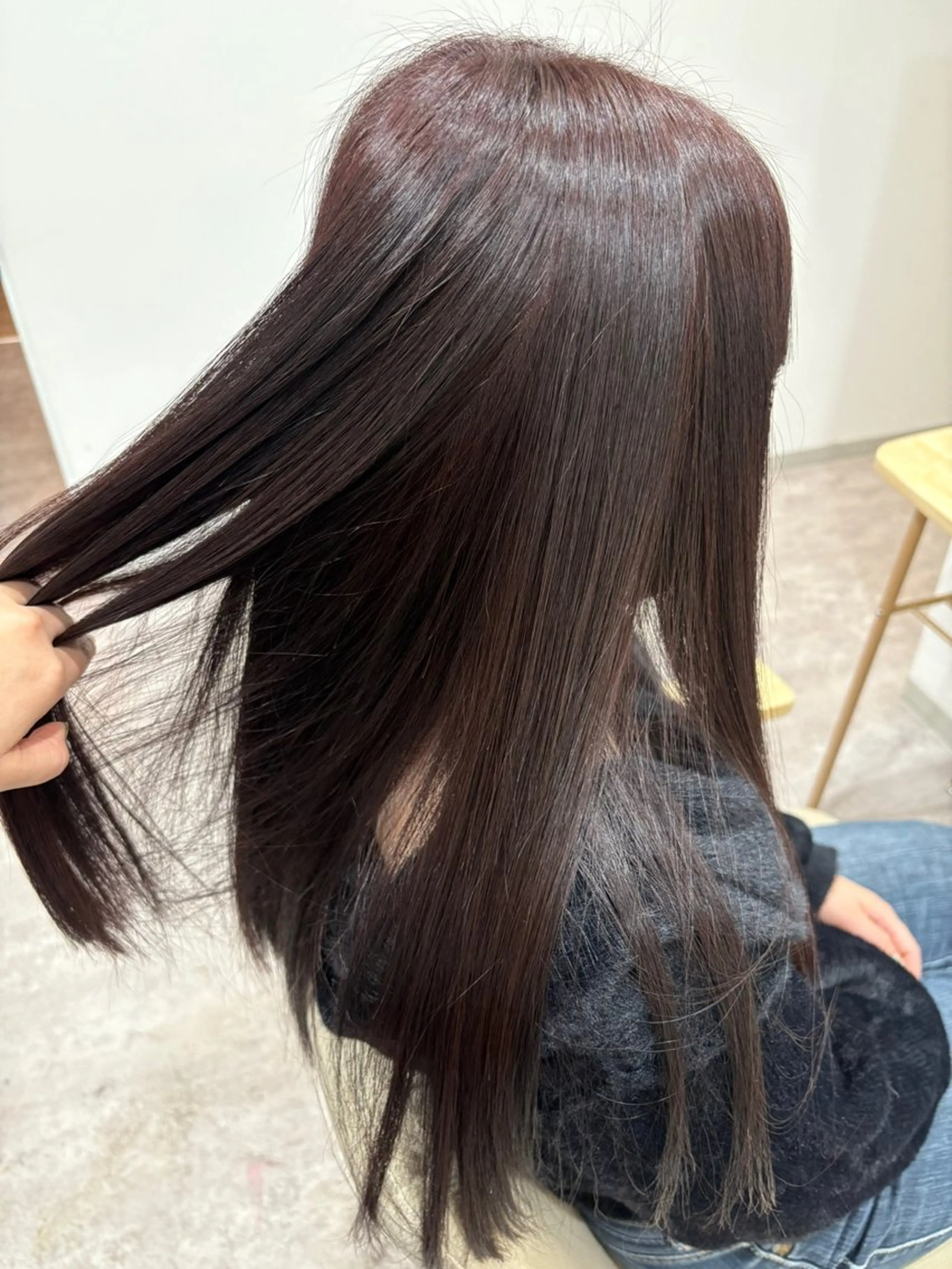 ロング カラー カット ヘアカラー 松田 遥香のヘアスタイル