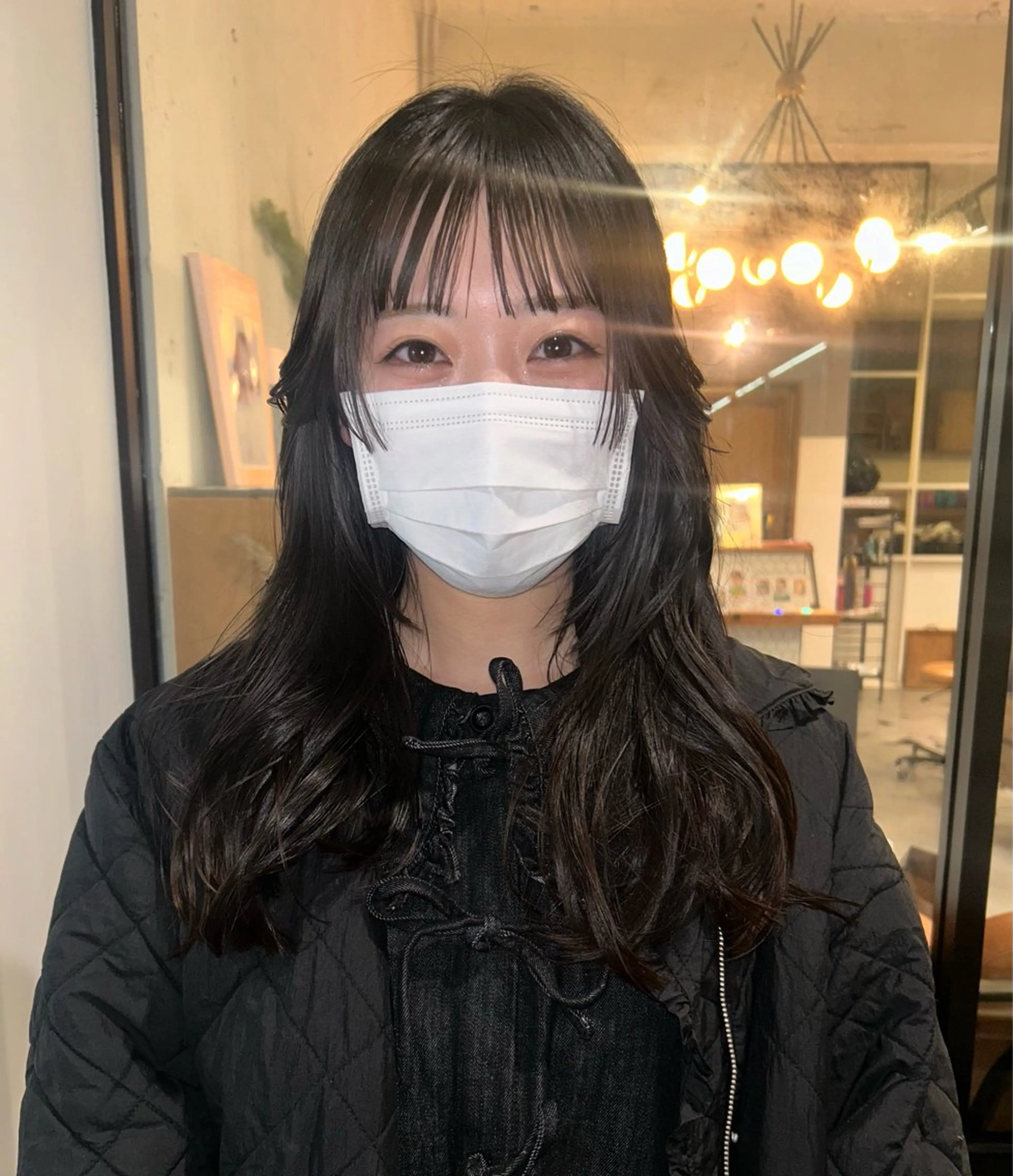 ロング カラー 市川 蘭のヘアスタイル