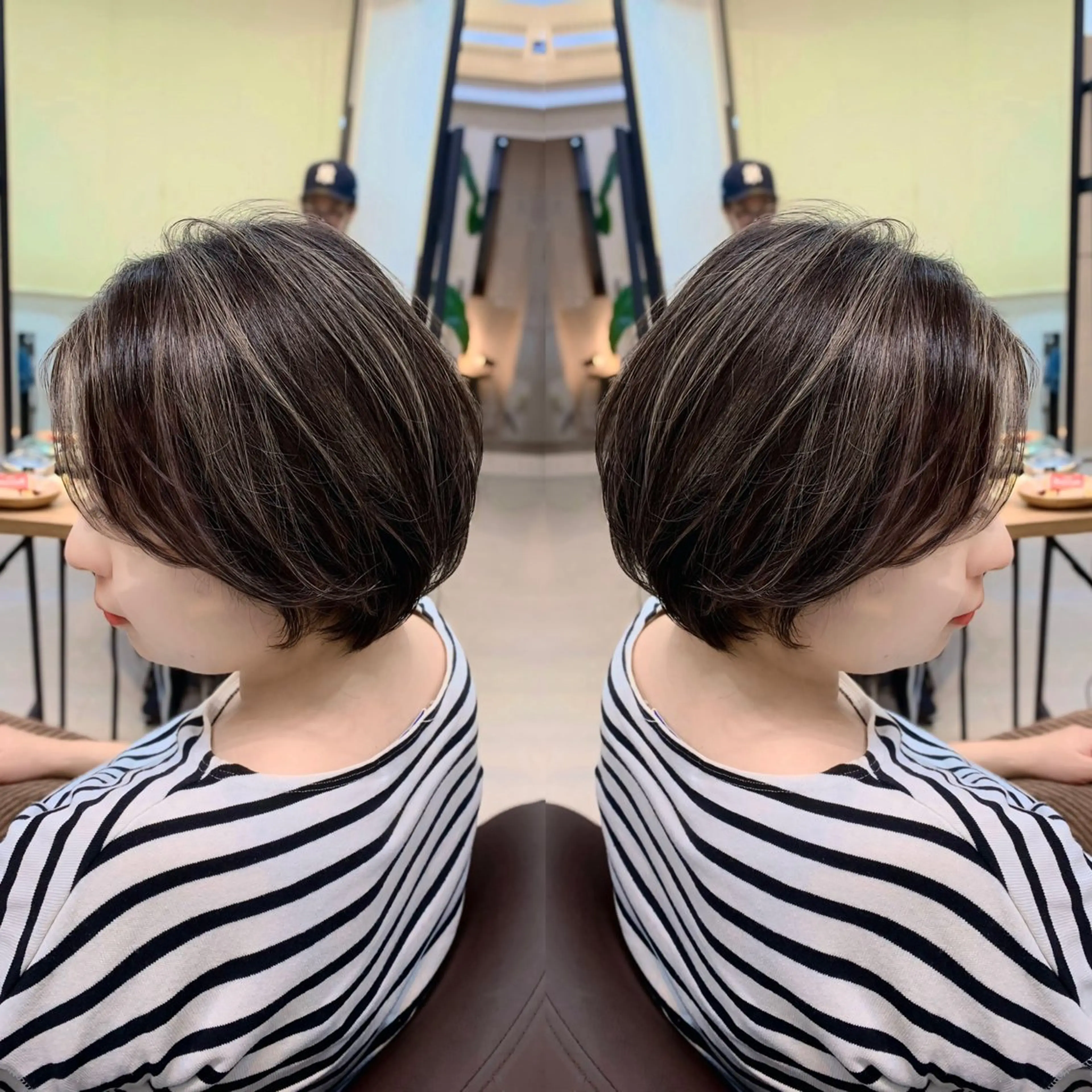 ショート カラー カット ヘアカラー トリートメント 前田 健太のヘアスタイル