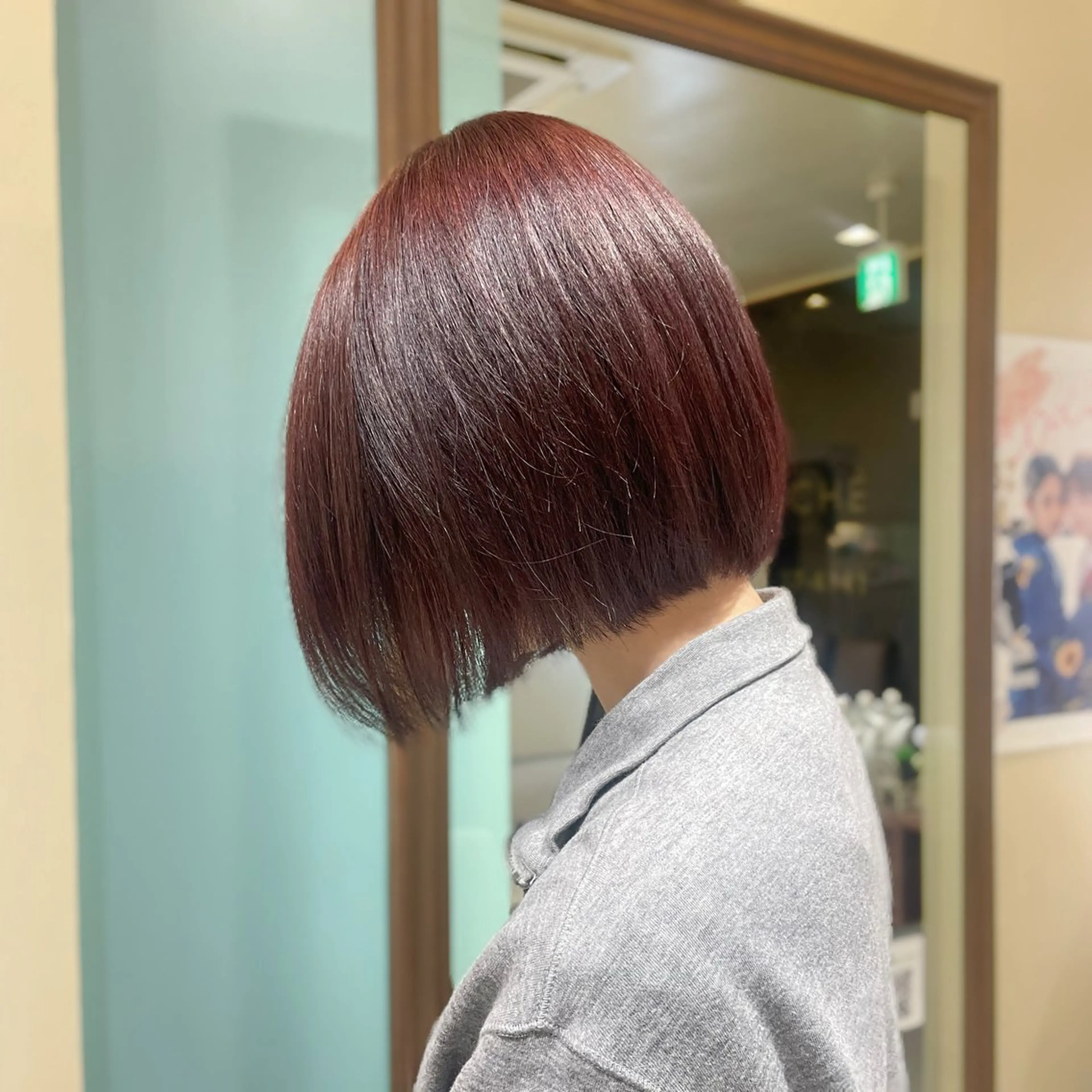 カラー ボブ カット ヘアカラー BRANCHÉ 高蔵寺☘️ねねほ☘️のヘアスタイル