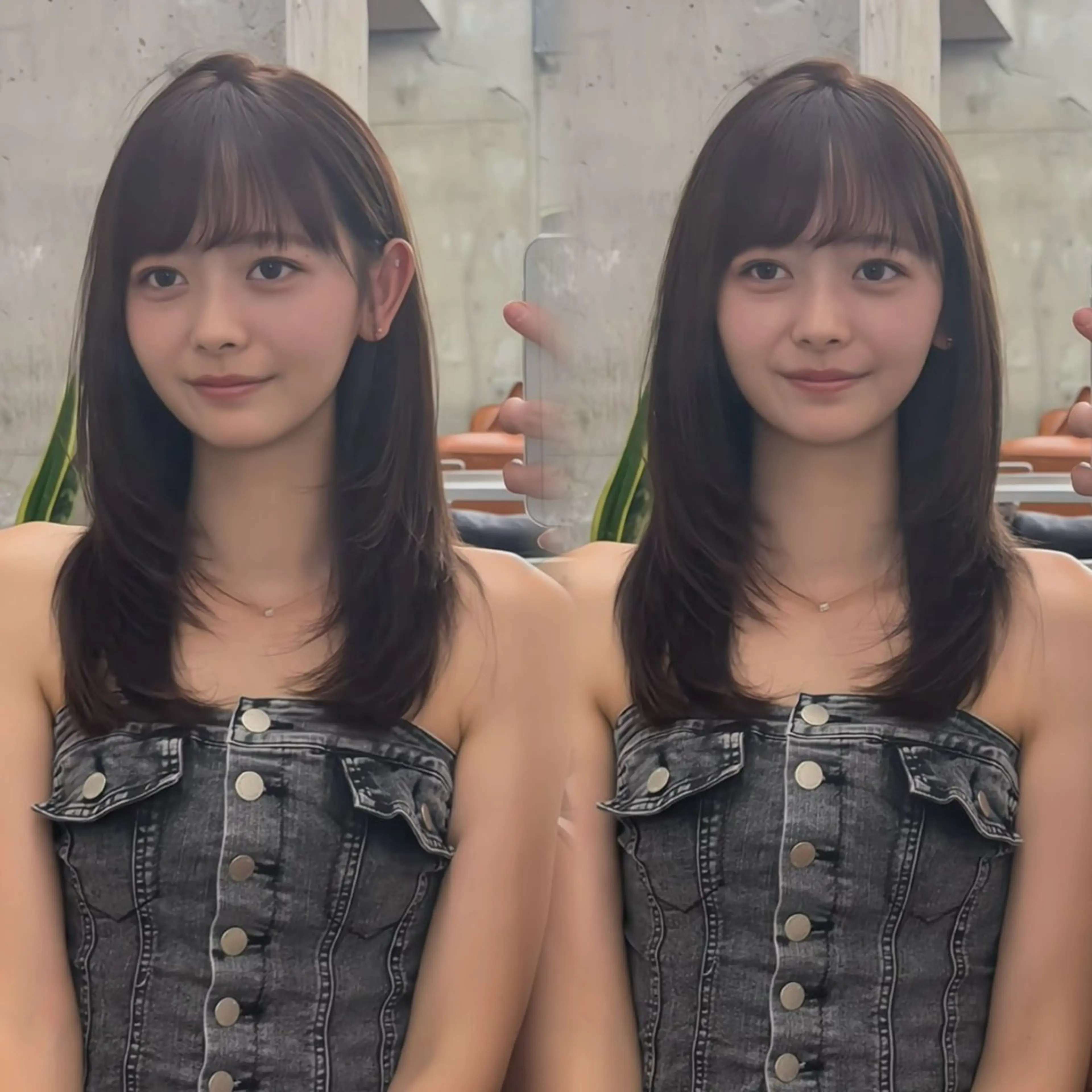 ミディアム カラー 似合わせ/レイヤー/ 透明感/みっきーのヘアスタイル