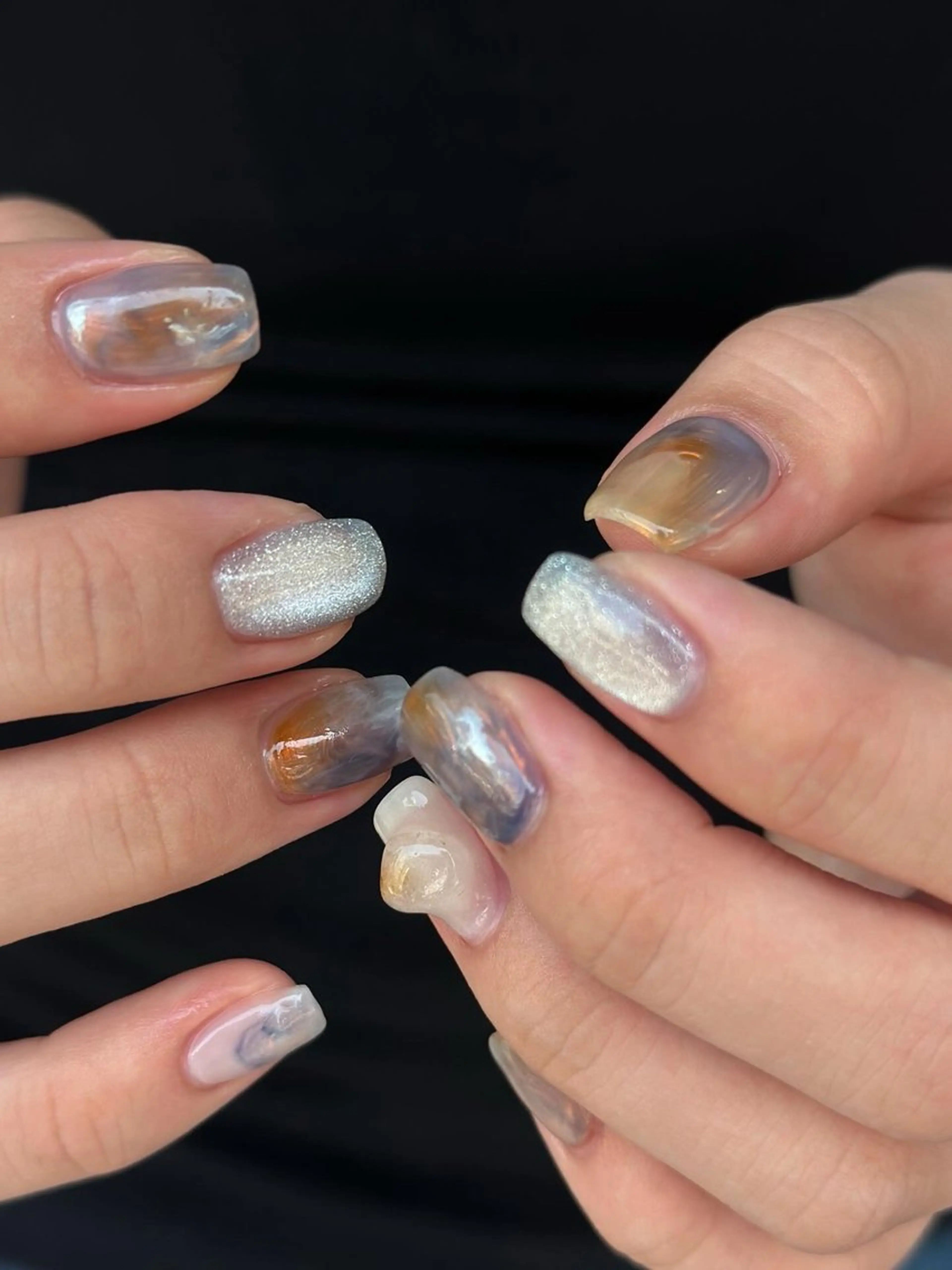 ネイル ニュアンスネイル オフィスネイル シンプルネイル ハンドネイル ryo.所属・yamaguchi ryoのネイルデザイン