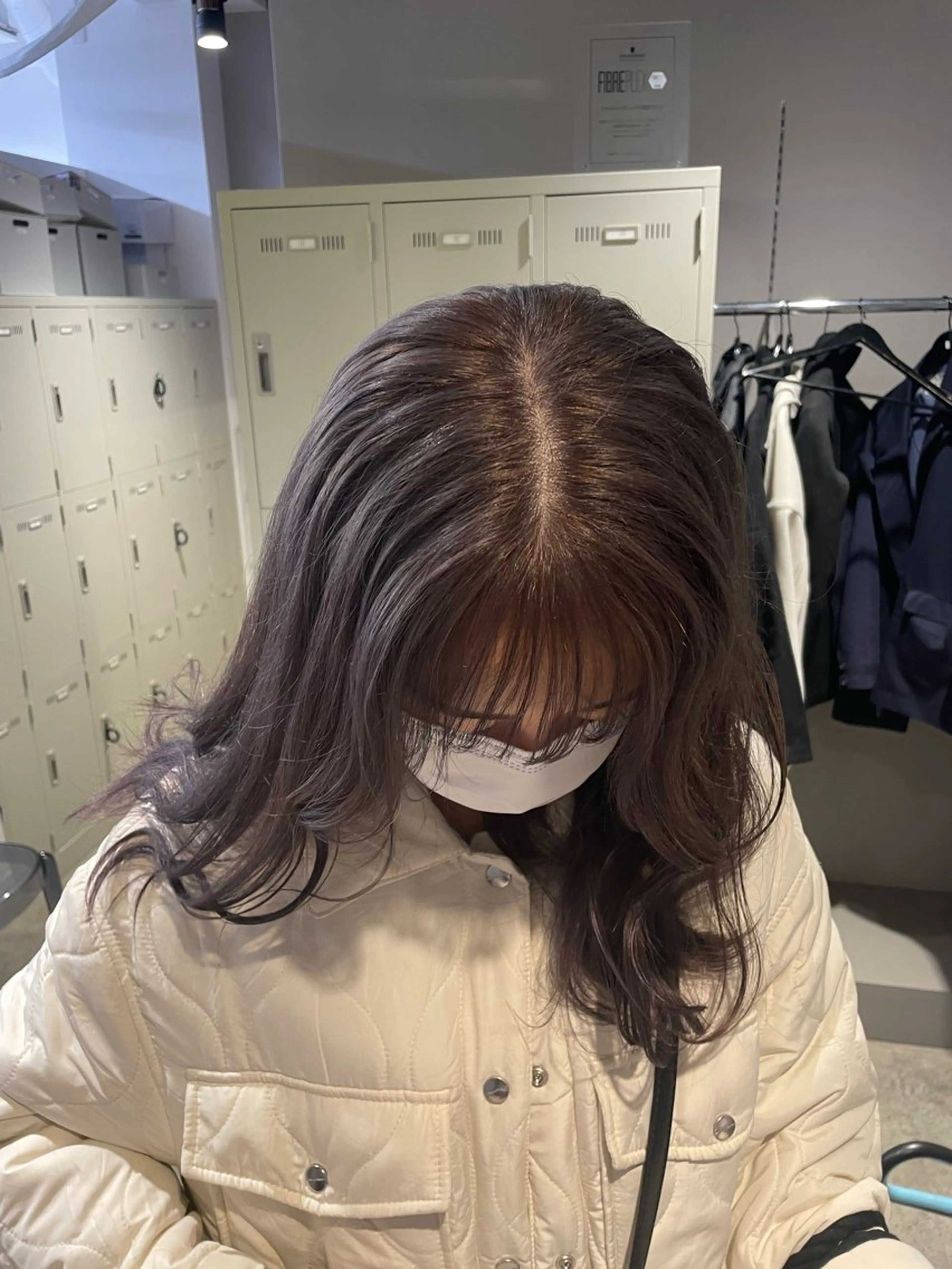 ロング カラー カット ヘアカラー トリートメント ヘッドスパ ヘアセット 韓国レイヤー ハッシュカットのヘアスタイル