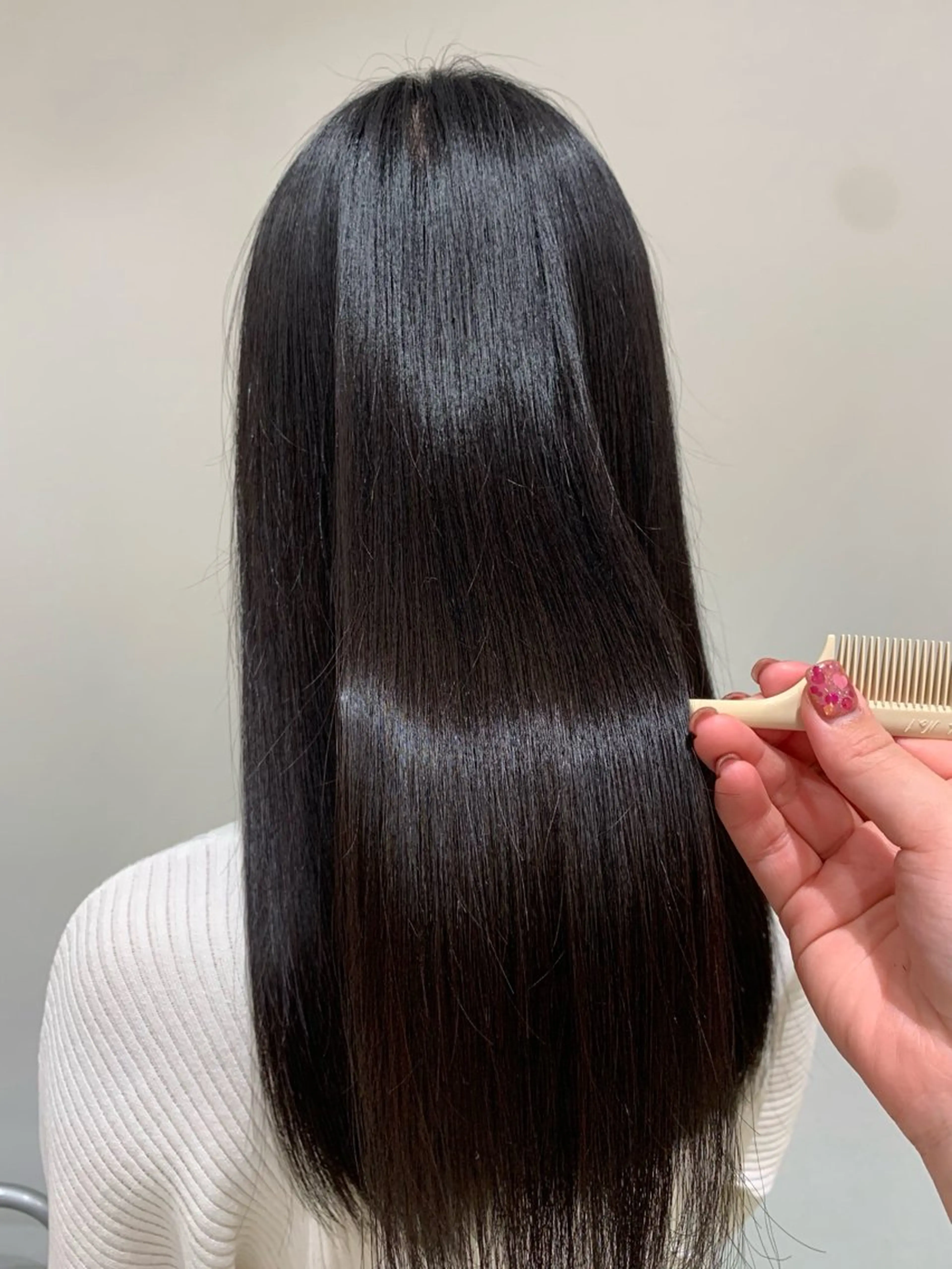 ロング 縮毛矯正 こちんだ ともかのヘアスタイル
