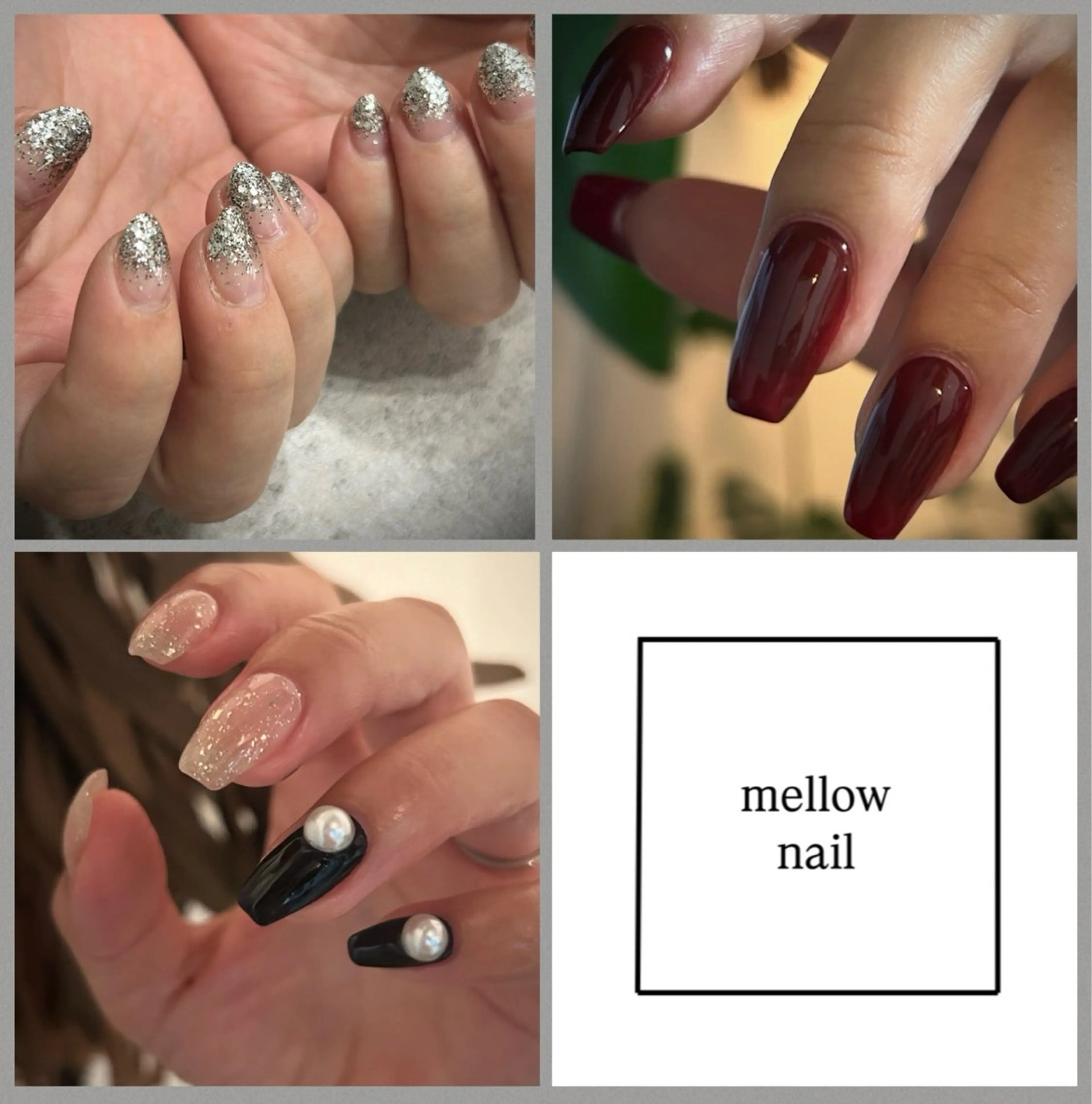 ワンカラー・フラッシュ・ラメグラ🤍/他店オフ込みの写真