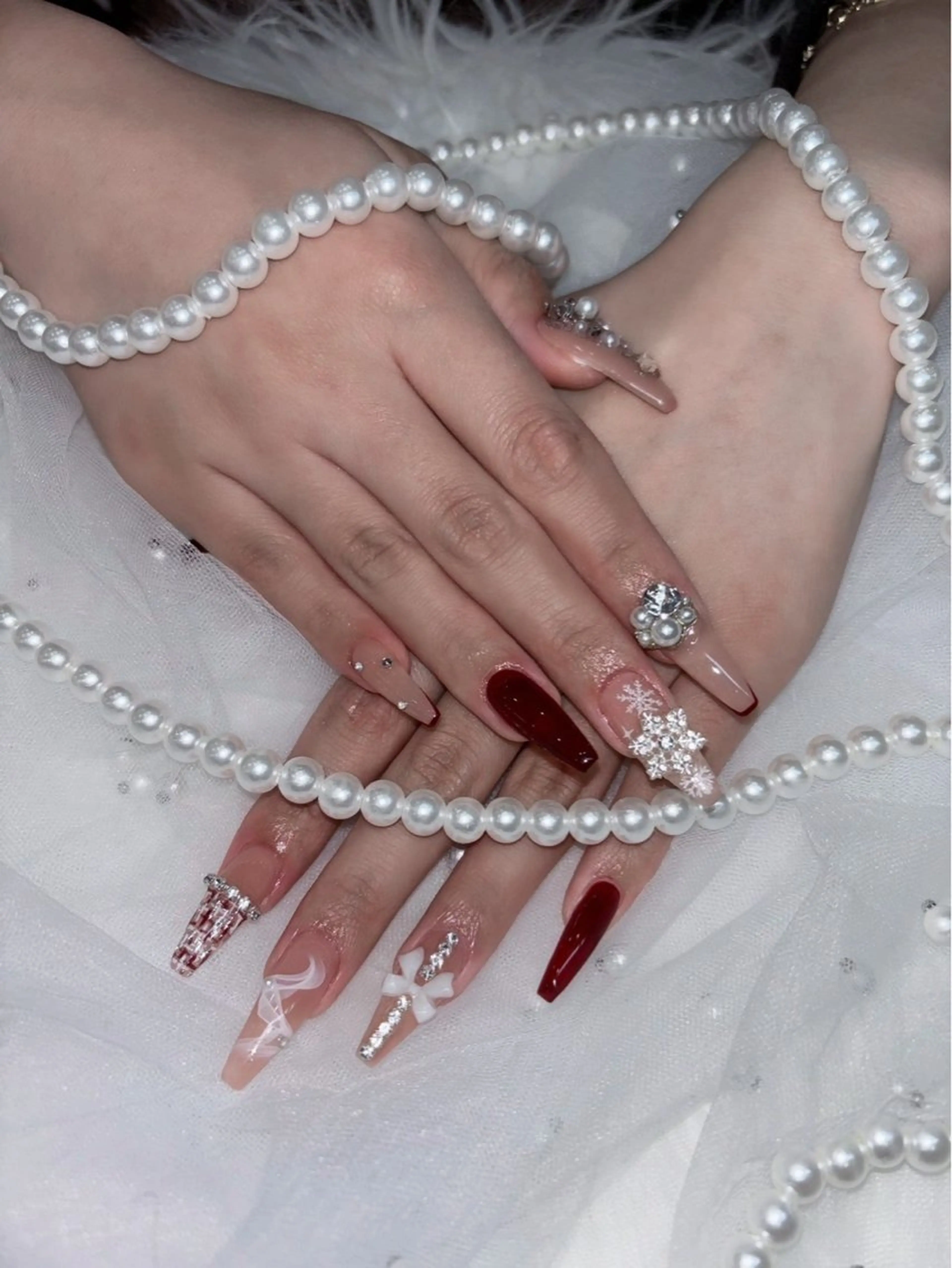 ネイル スカルプネイル ワンホンネイル icy nail れいあのネイルデザイン