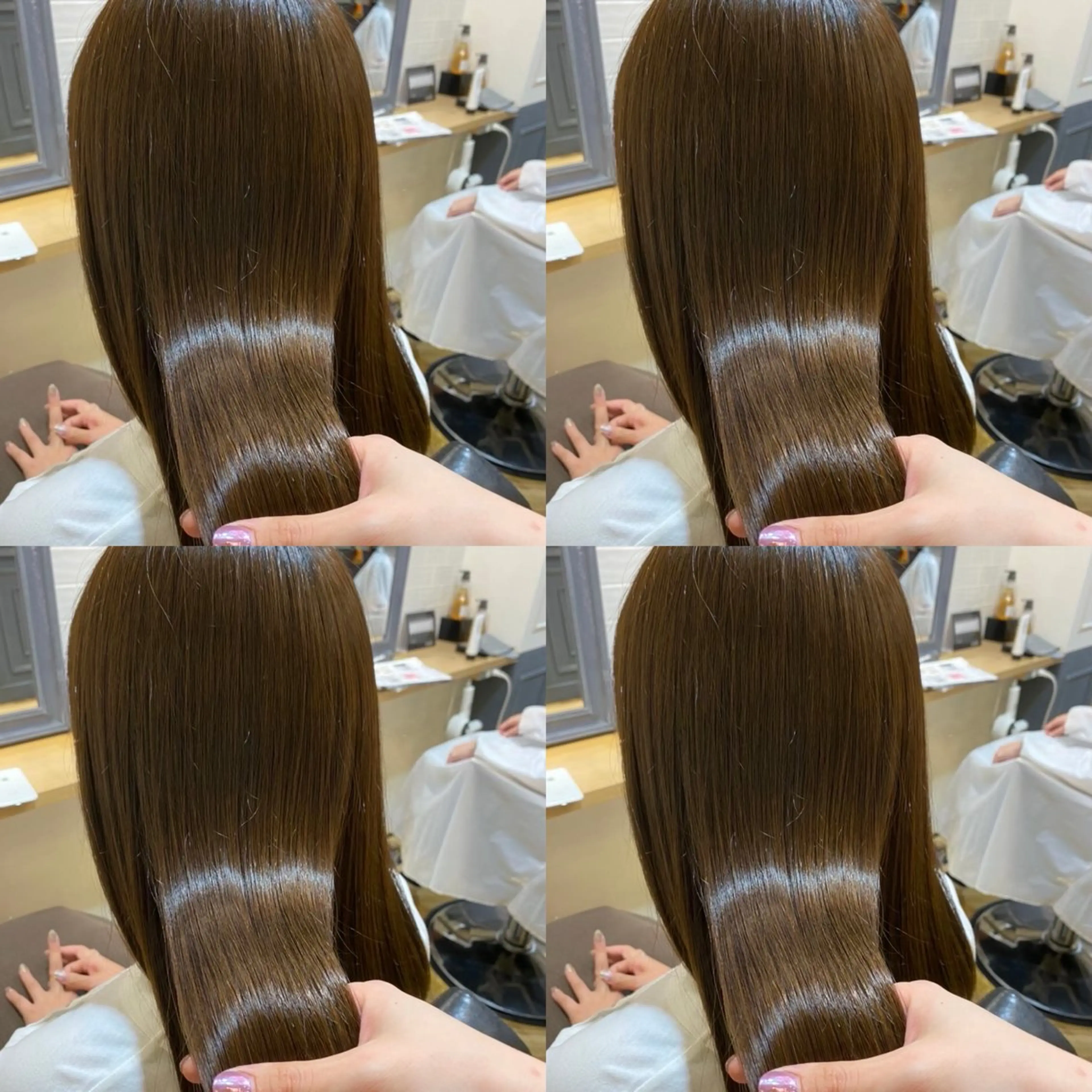 ロング カラー グレージュ 髪質改善 韓国レイヤー× 髪質改善✨店長/純大のヘアスタイル