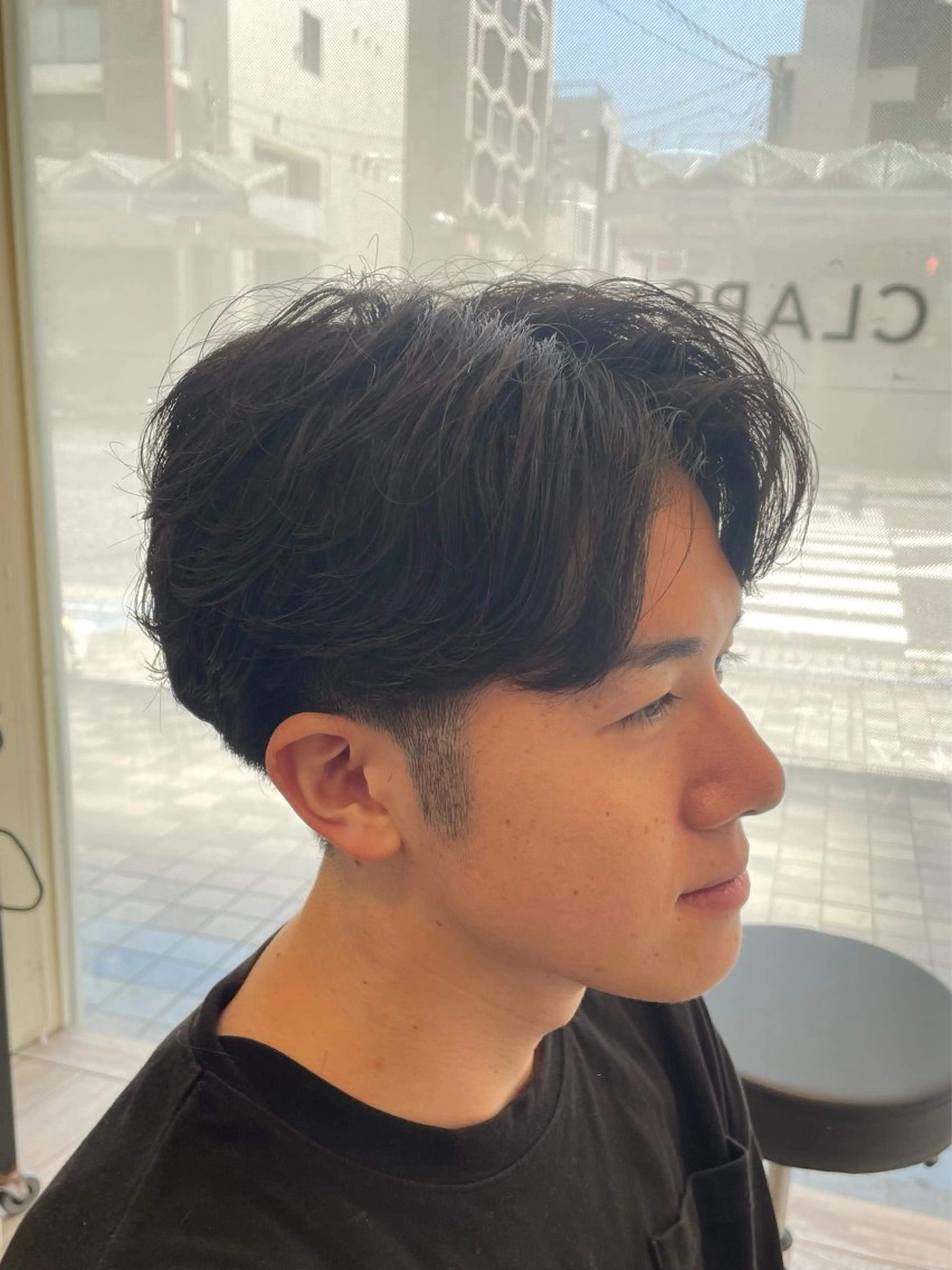 ショート パーマ メンズ フェザーパーマ メンズパーマ カット パーマ パーマ/フェード🔥 佐々木波人のヘアスタイル