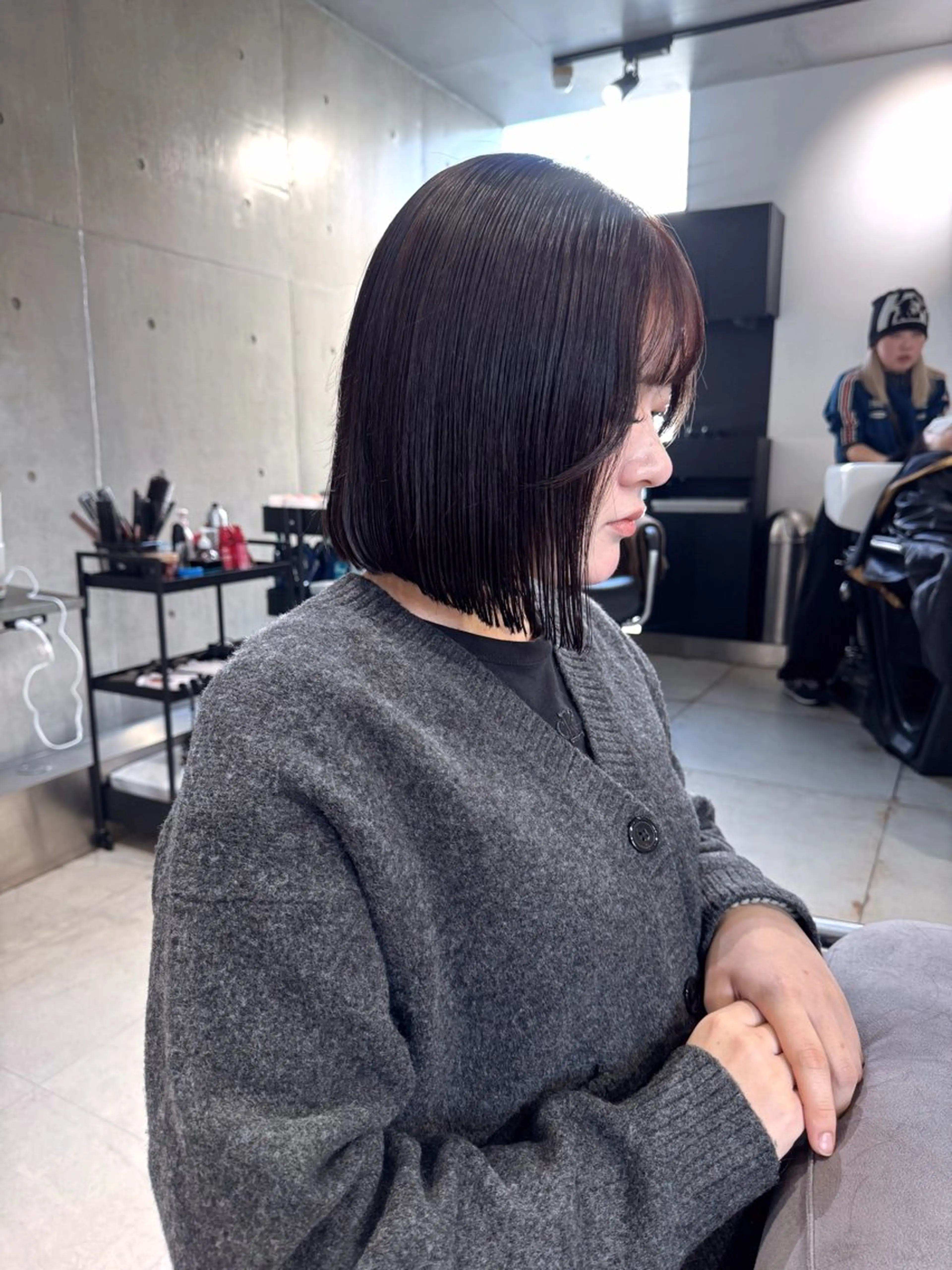 ショート カラー ヘアアレンジ カット ヘアカラー トリートメント ヘアセット 透明感/オリーブ/ グレージュ/YUKAのヘアスタイル