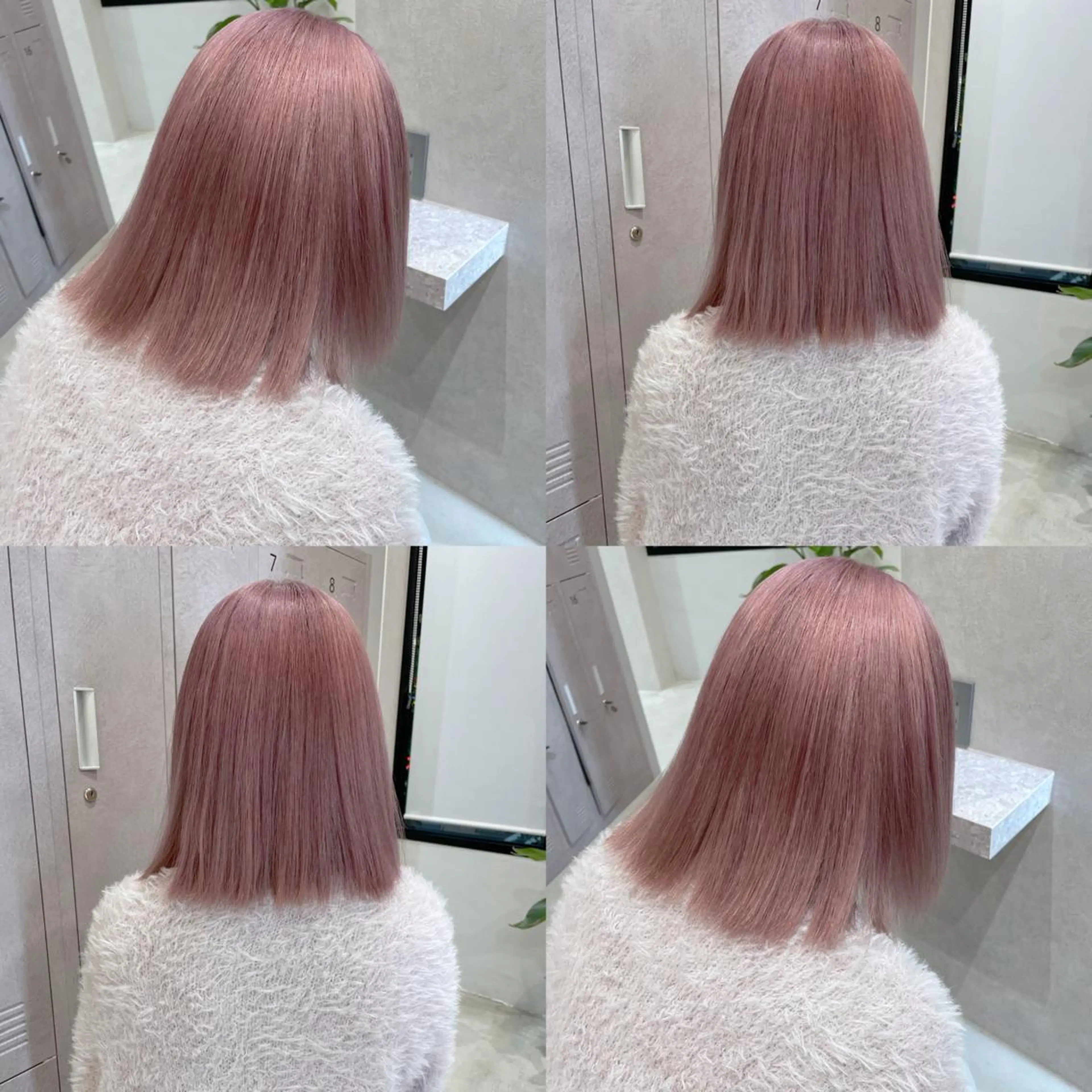 ミディアム カラー ピンクカラー ホワイトピンク matsuzawa mihoのヘアスタイル